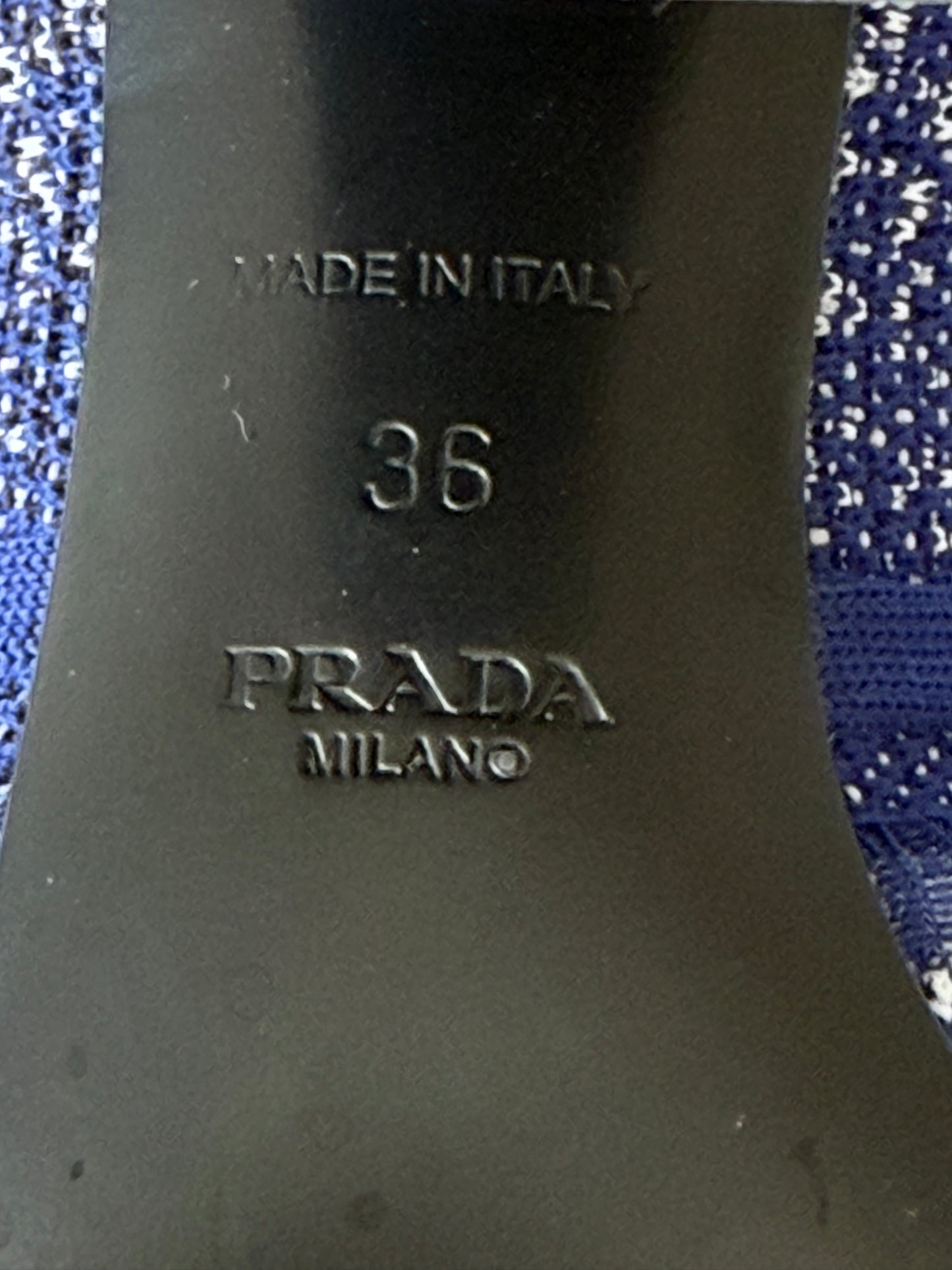 Prada Knit Pumps med blokhæl – str. 36