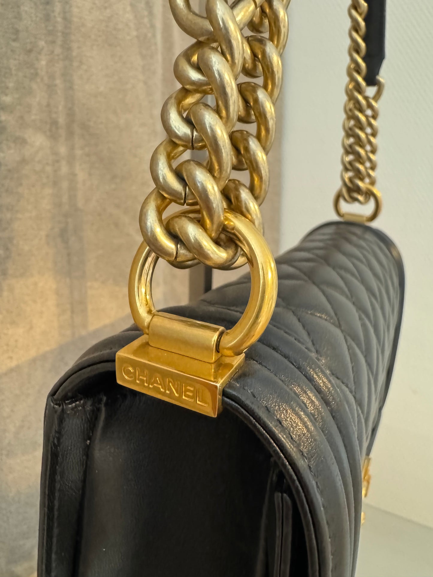 Chanel Boy Bag Black Leather
