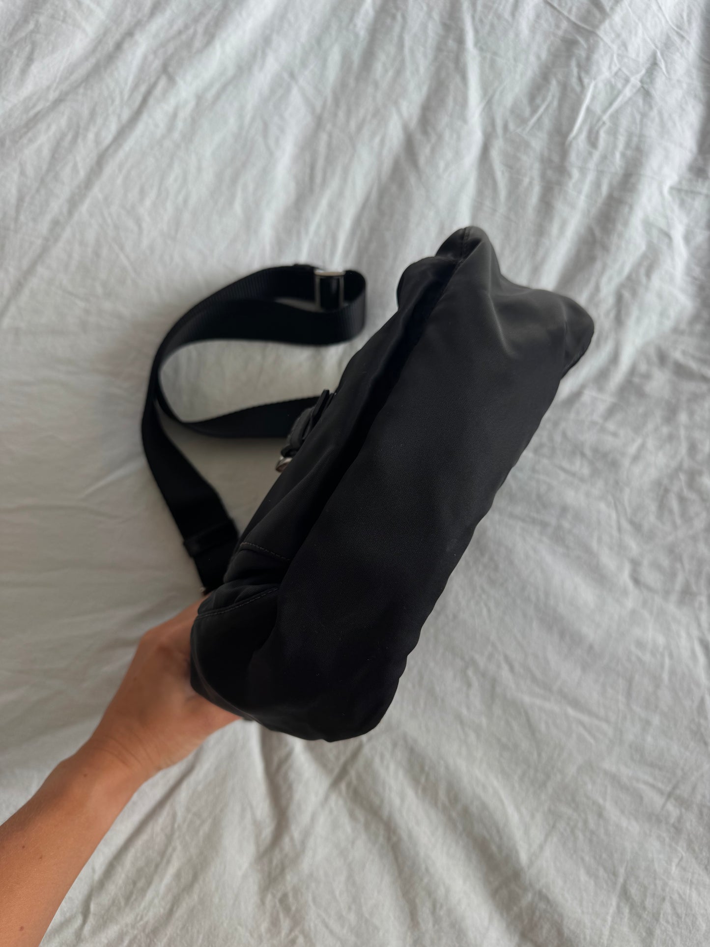 Prada Nylon Black Messenger Bag