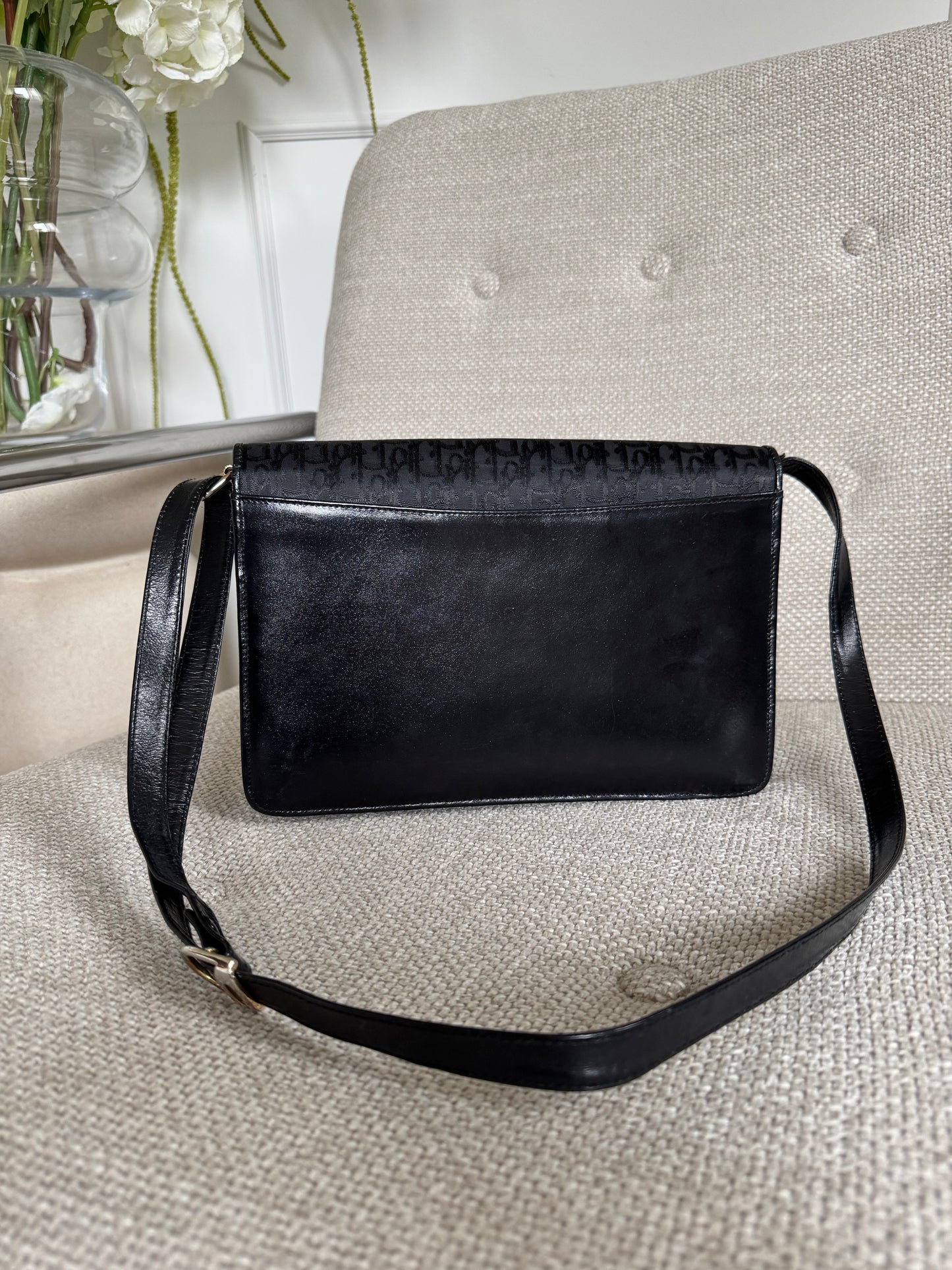 Dior Black Monogram Crossbody Bag