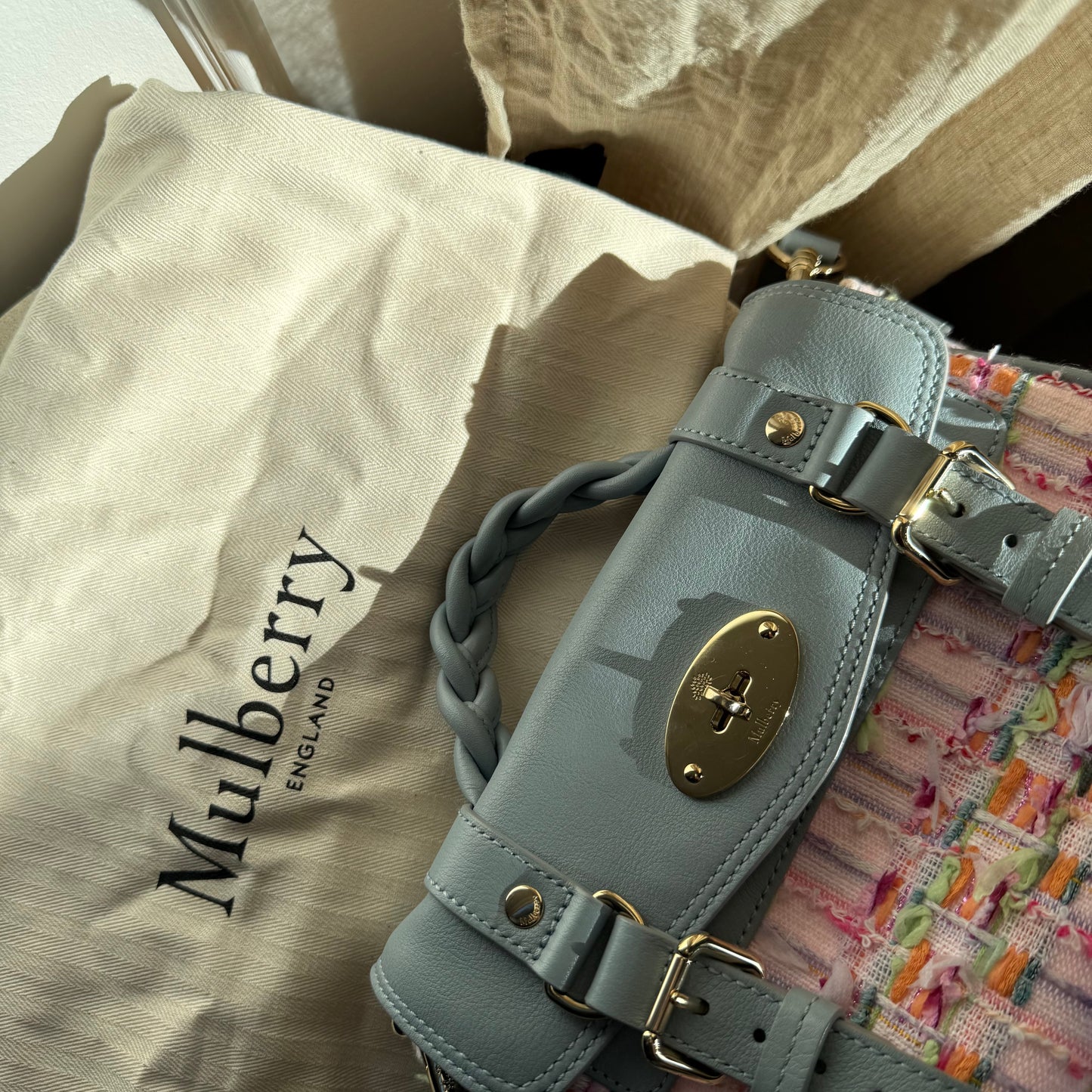 Mulberry Alexa Mini Tweed blue