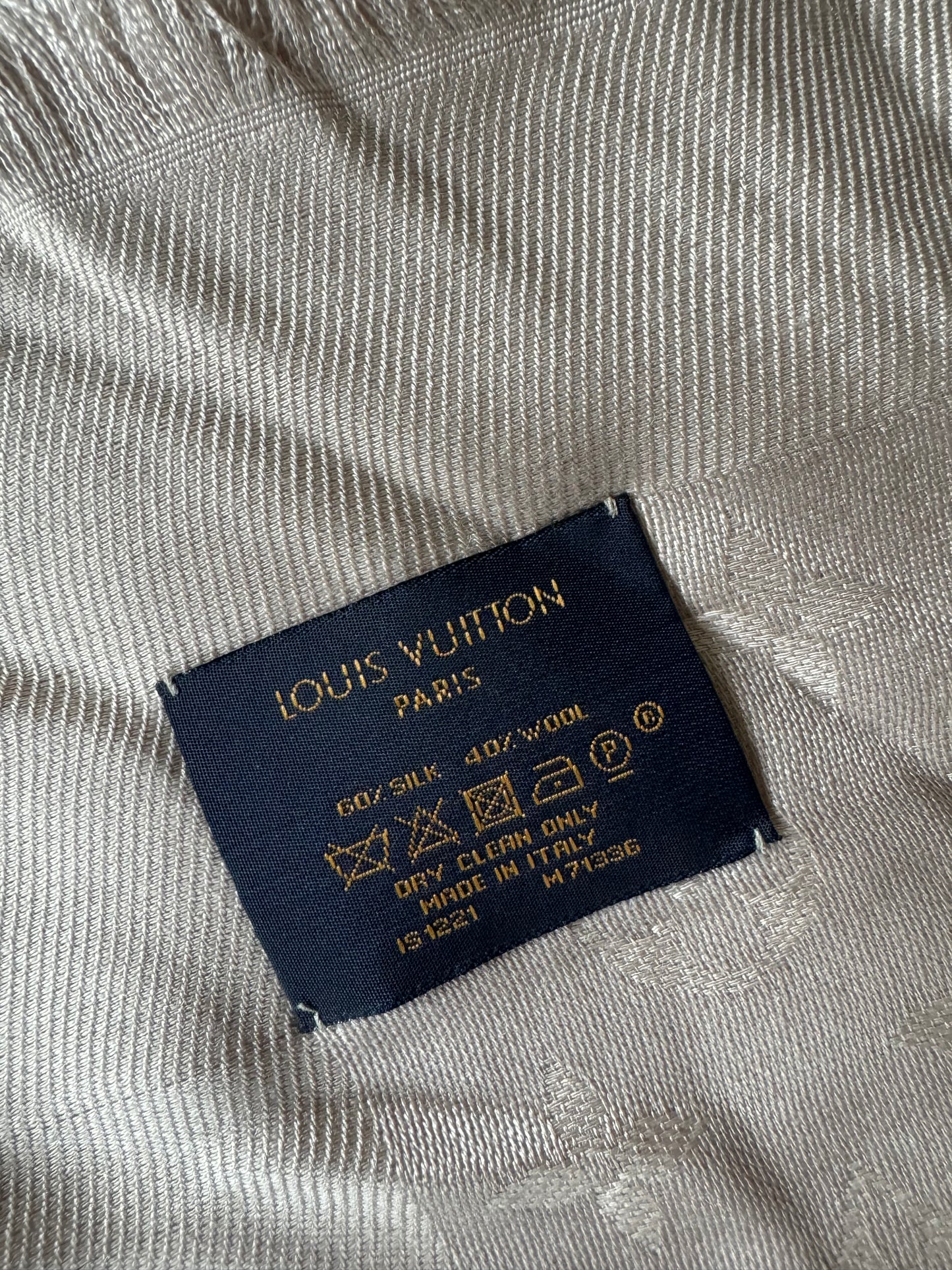 Louis Vuitton Silk Wool Scarf
