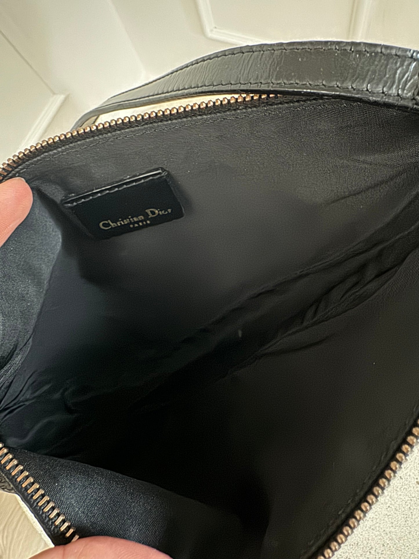 Dior Black Saddel Bag monogram