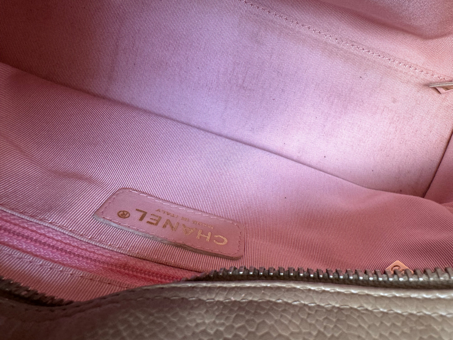 Chanel CC Bowling bag - caviar leather Taupe