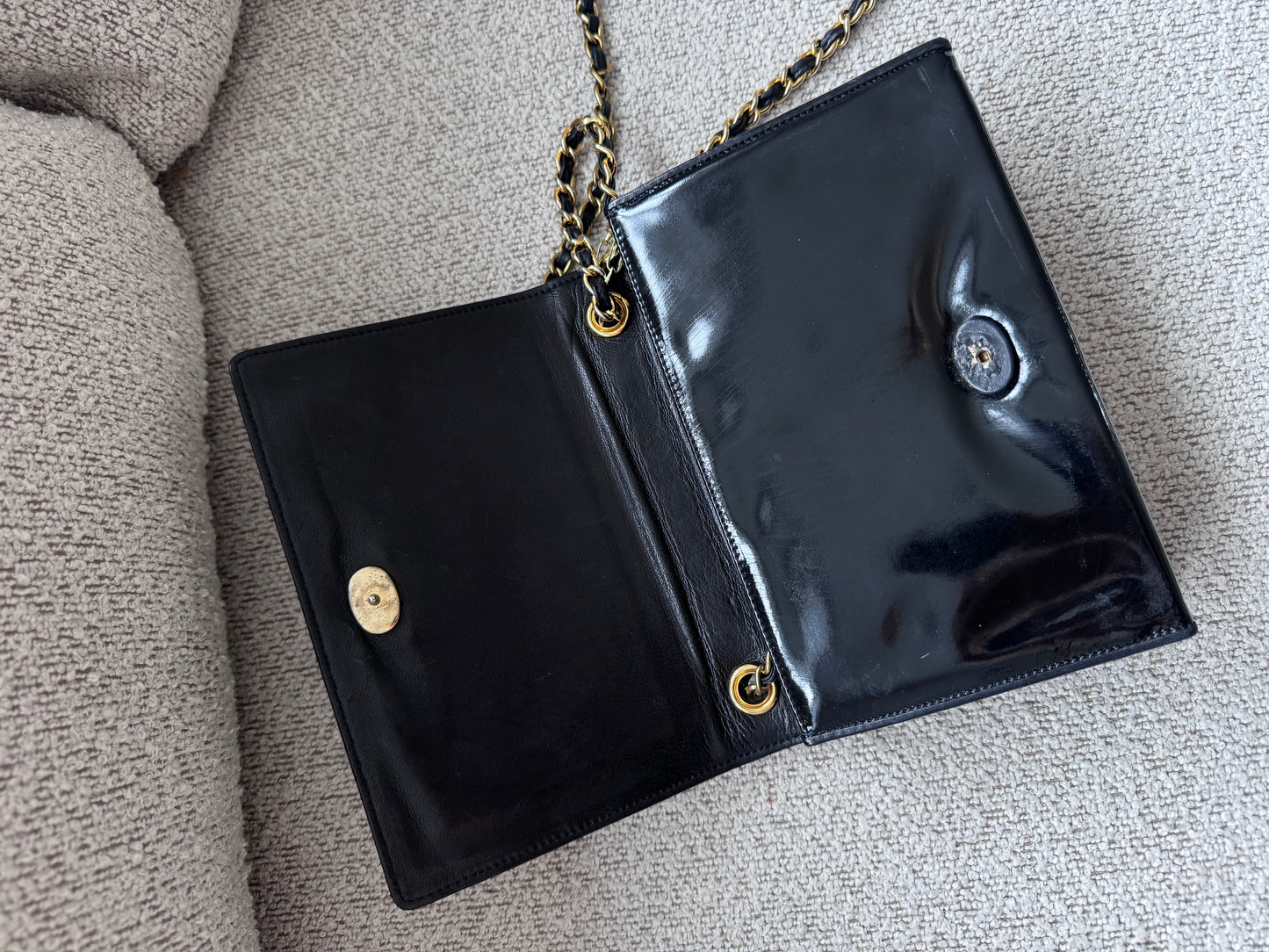 Chanel Black Patent flap bag