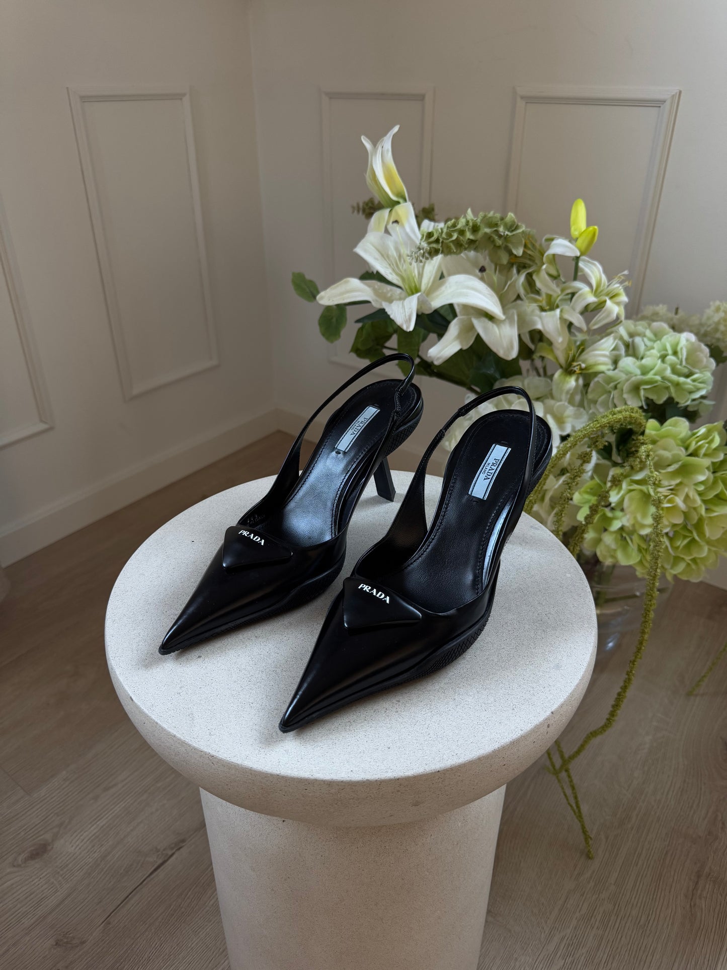 Prada Pointed Black Heels