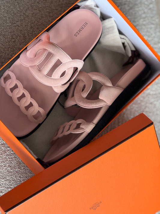 Hermes Extra Chaussures Rose