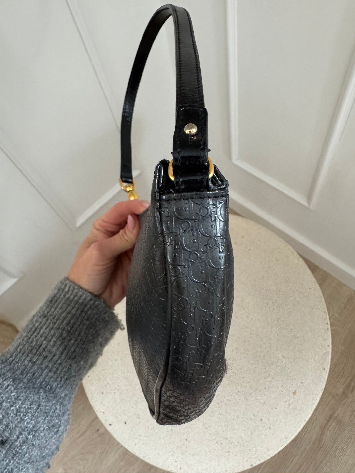 Dior Black Saddel Bag monogram