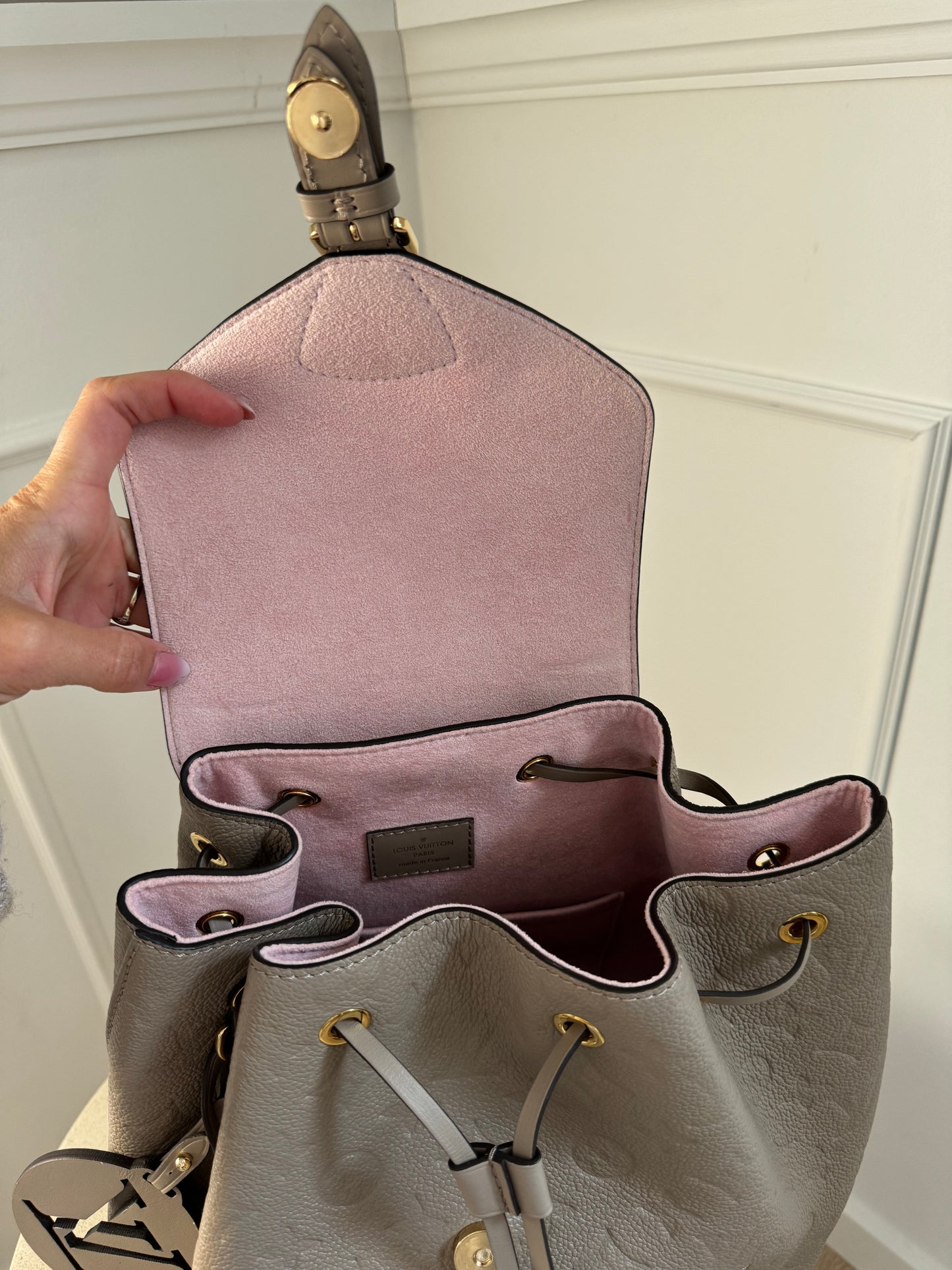 LOUIS VUITTON MONTSOURIS PM EMPREINTE LÆDER RYGSÆK