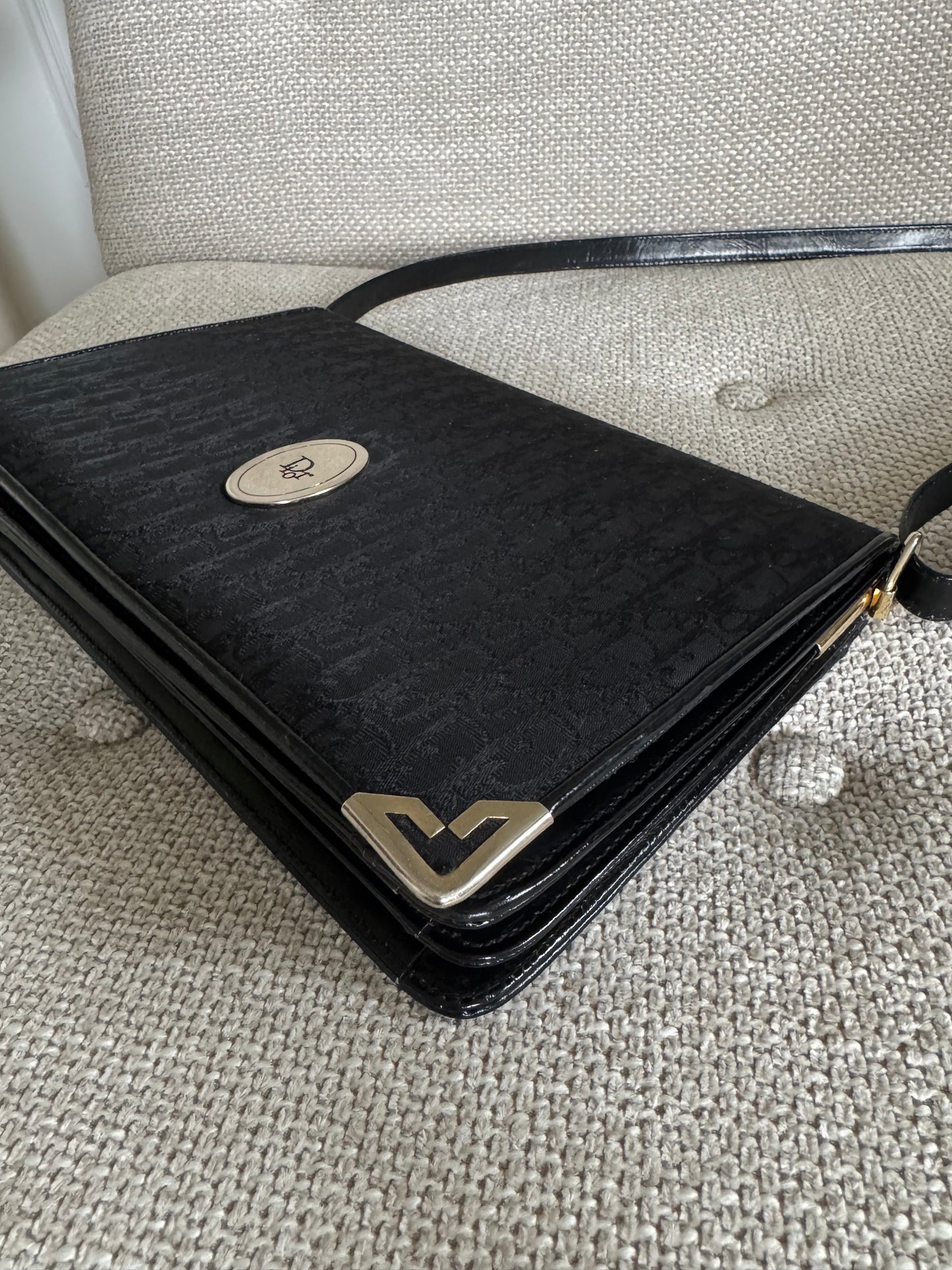 Dior Black Monogram Crossbody Bag