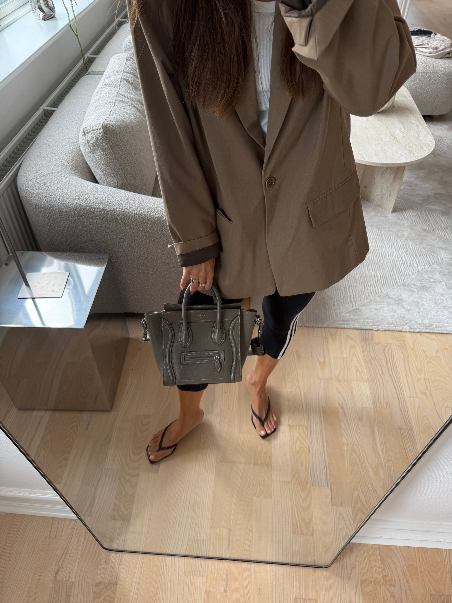 Celine nano luggage handbag