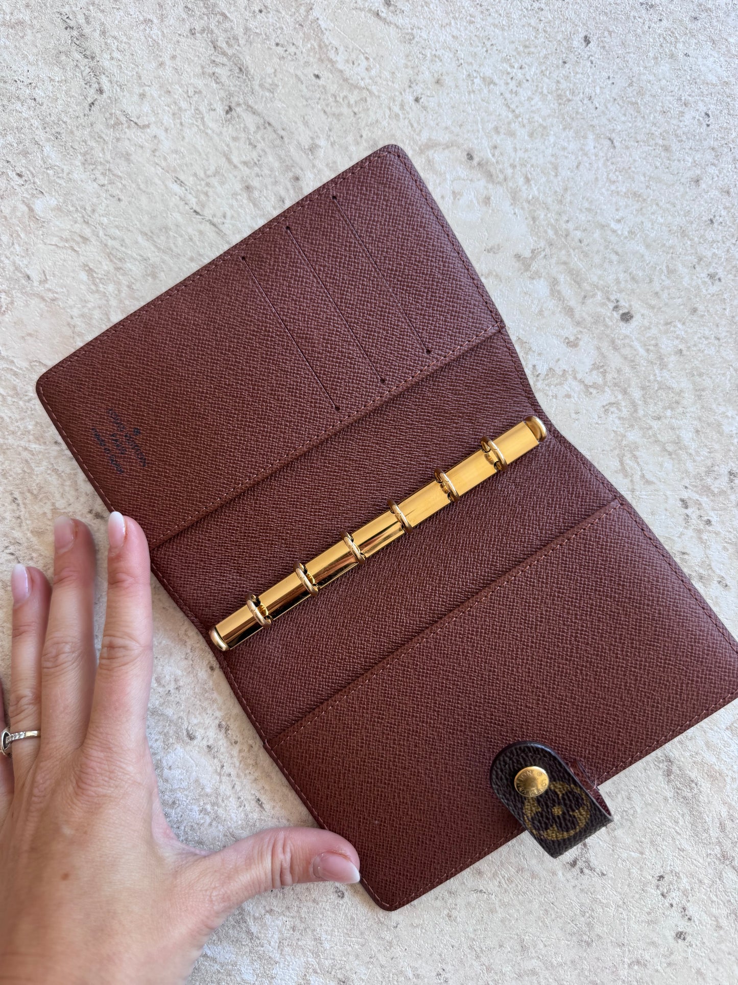 Louis Vuitton Small Agenda Ring Cover Monogram Calender