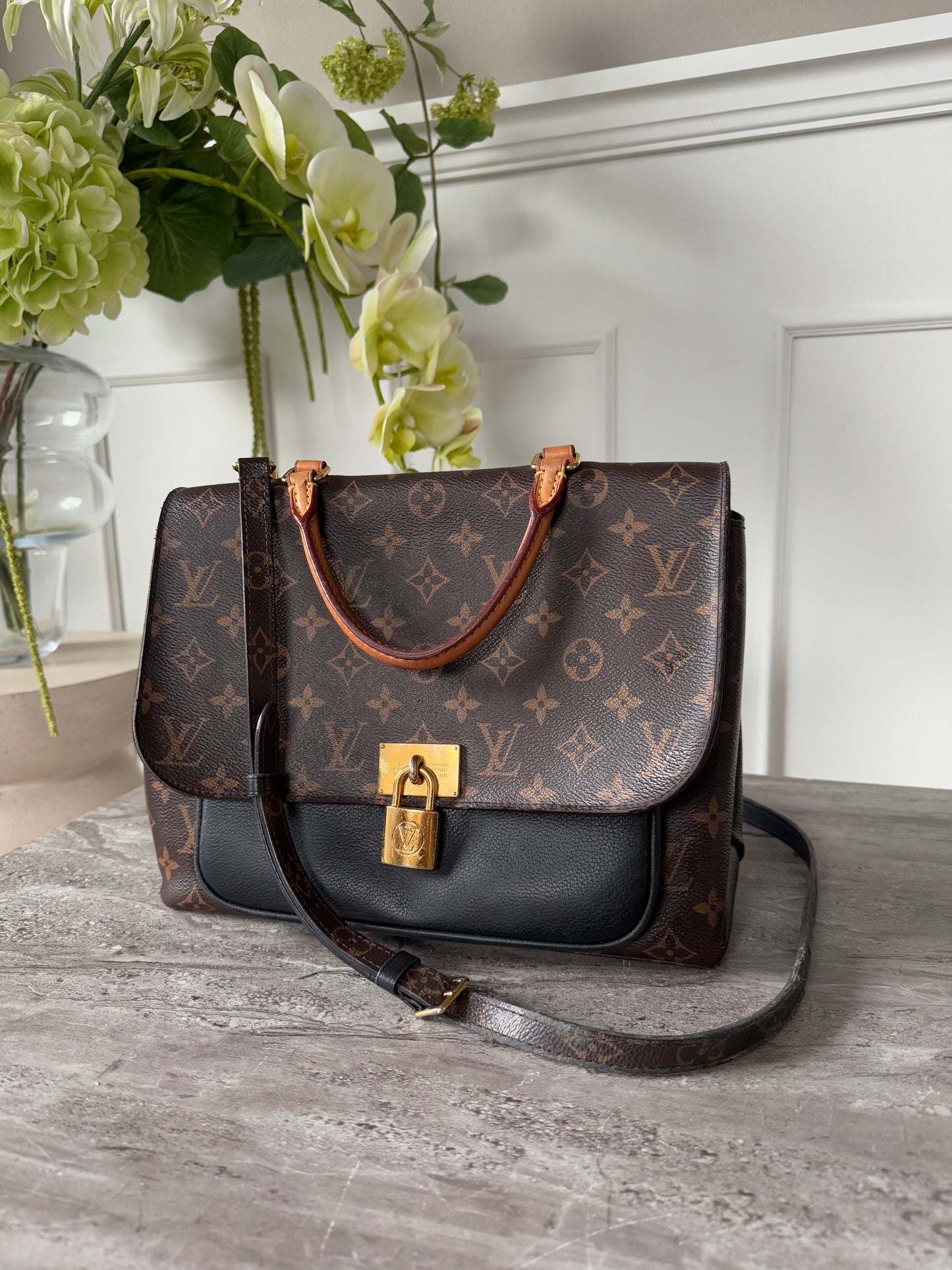 Louis Vuitton Monogram Black Marignan Bag