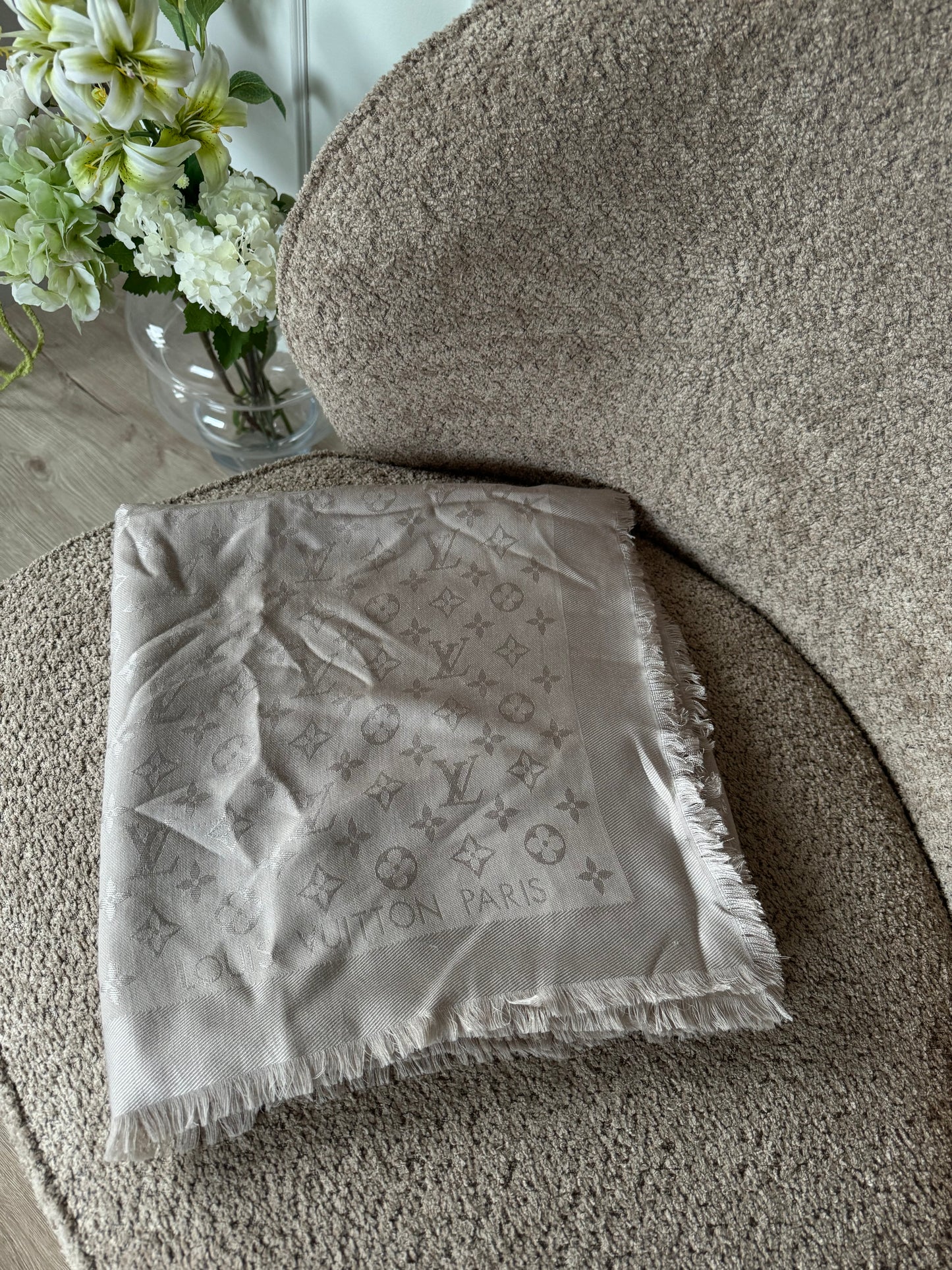 Louis Vuitton Silk Wool Scarf