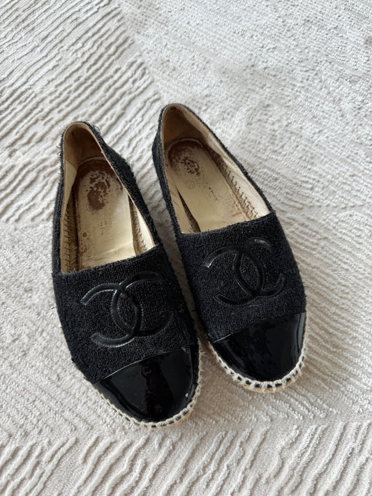 Chanel Espadrilles Black
