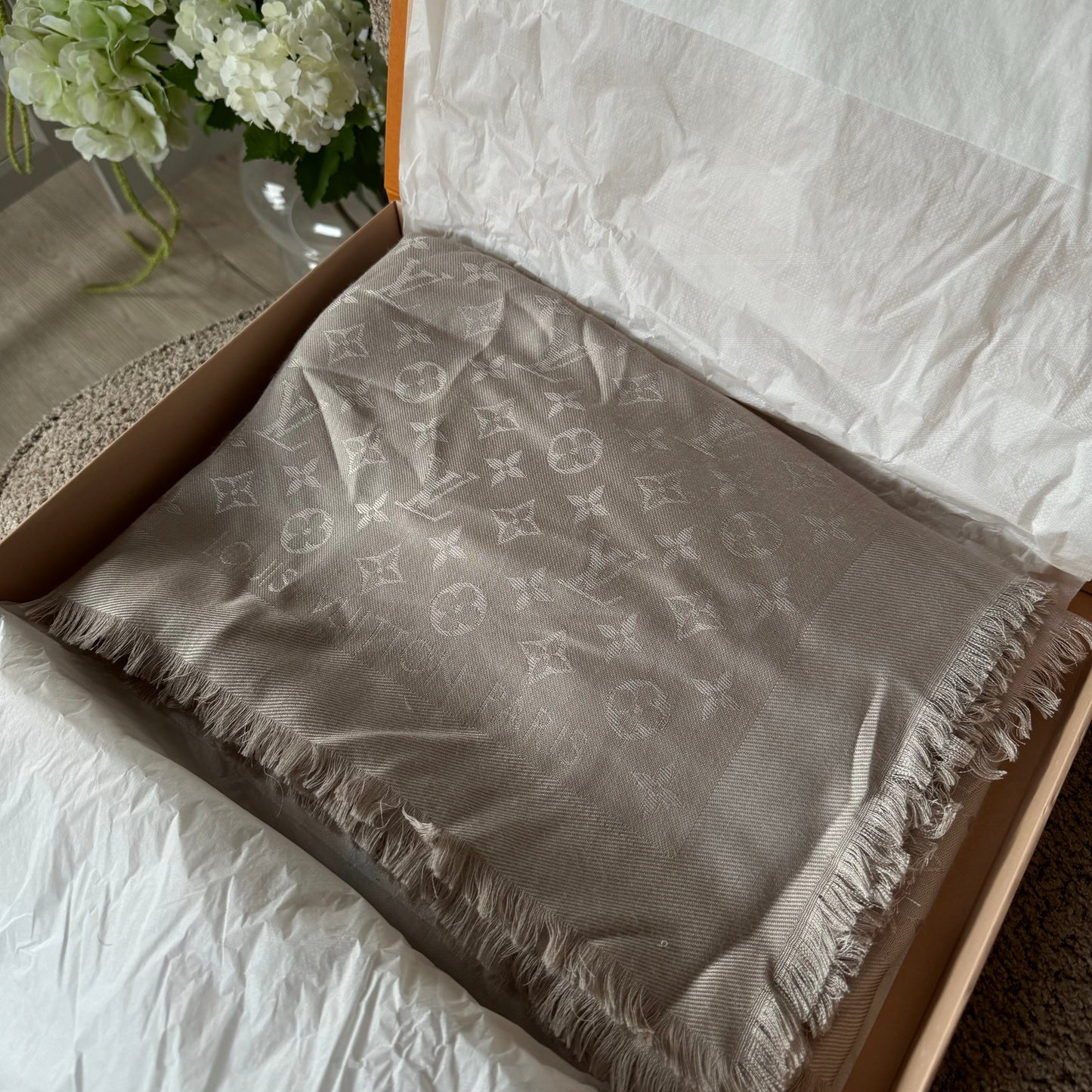 Louis Vuitton Silk Wool Scarf