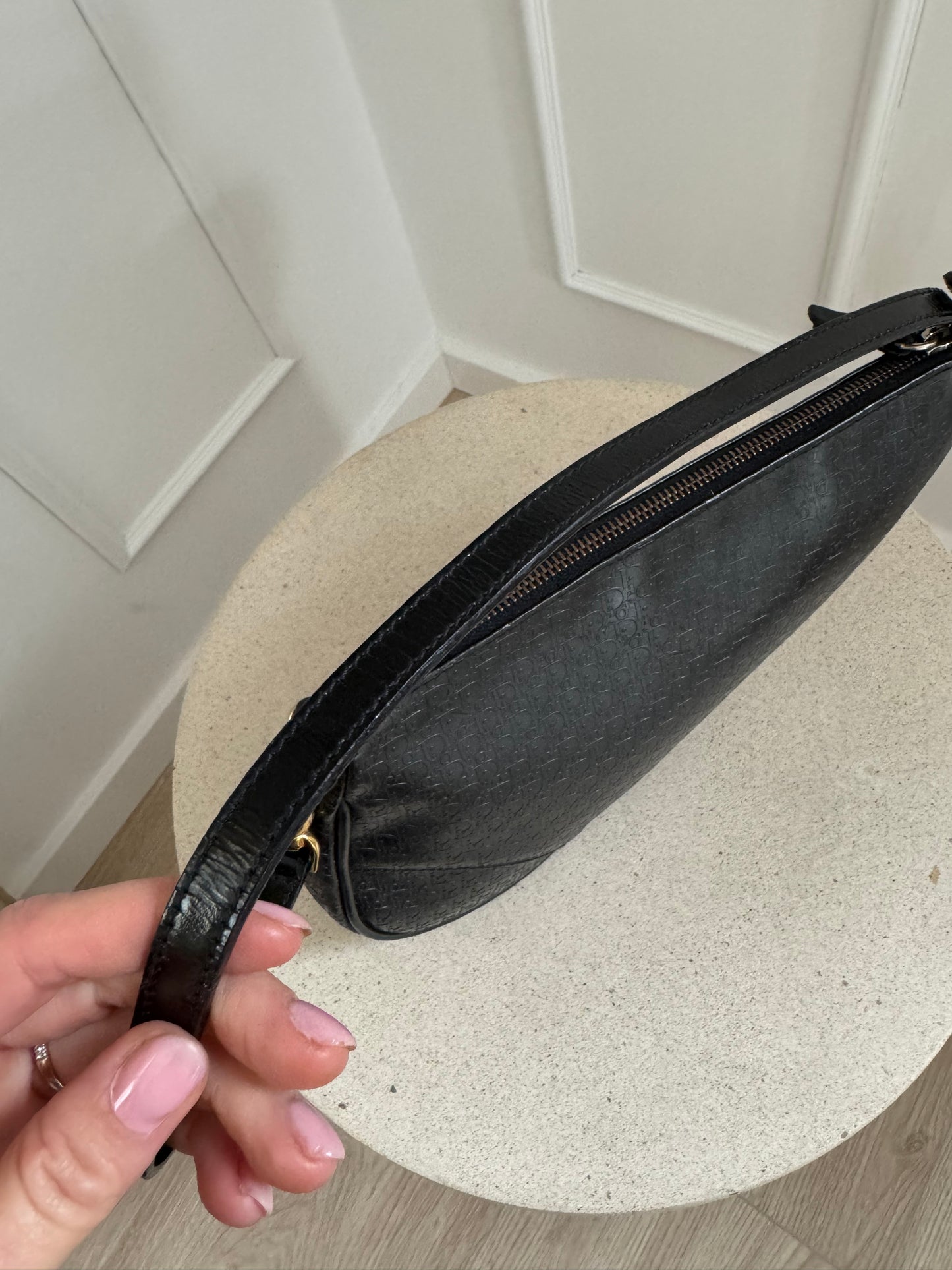 Dior Black Saddel Bag monogram