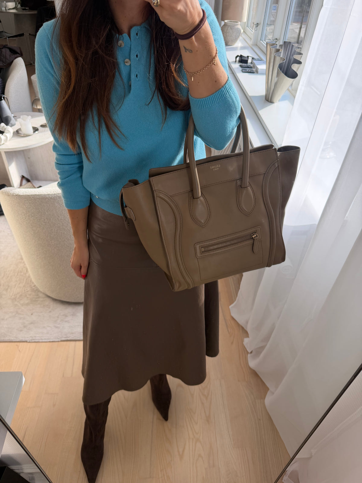 Celine Mini Luggage – Camel / Beige