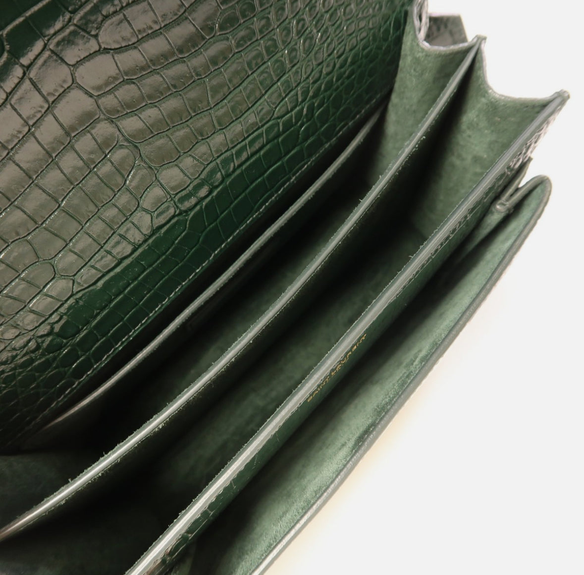 Saint Laurent Sunset Green Bag