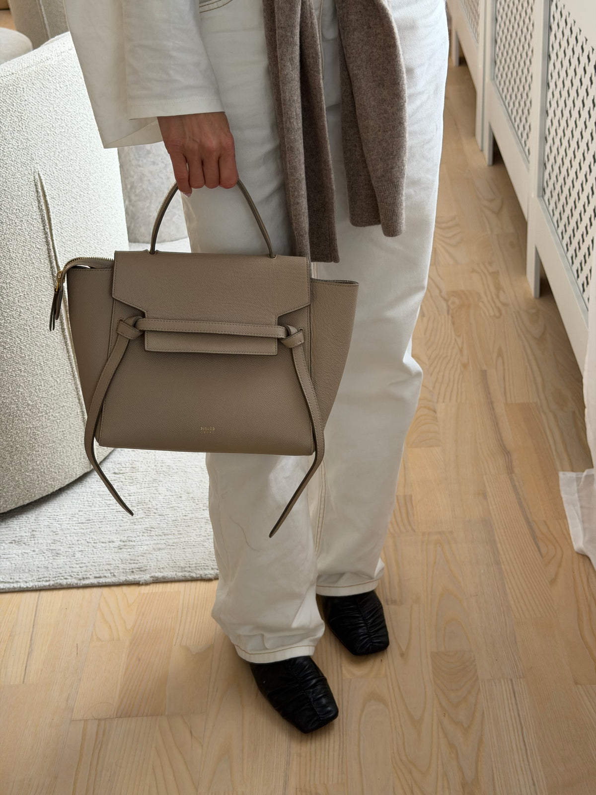Celine Micro Belt Bag – Beige