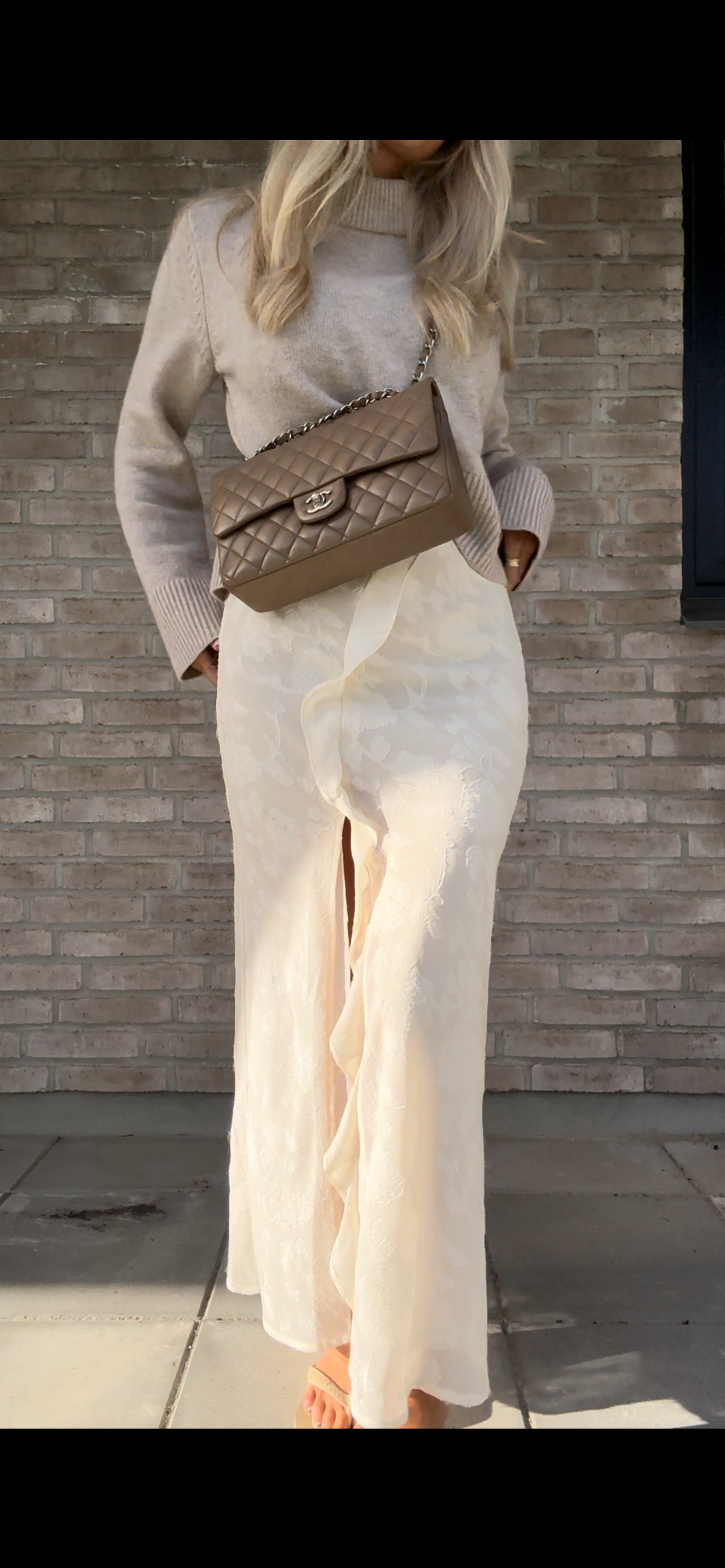 Bestillingsvare - Chanel Medium Double Flap Bag Taupe