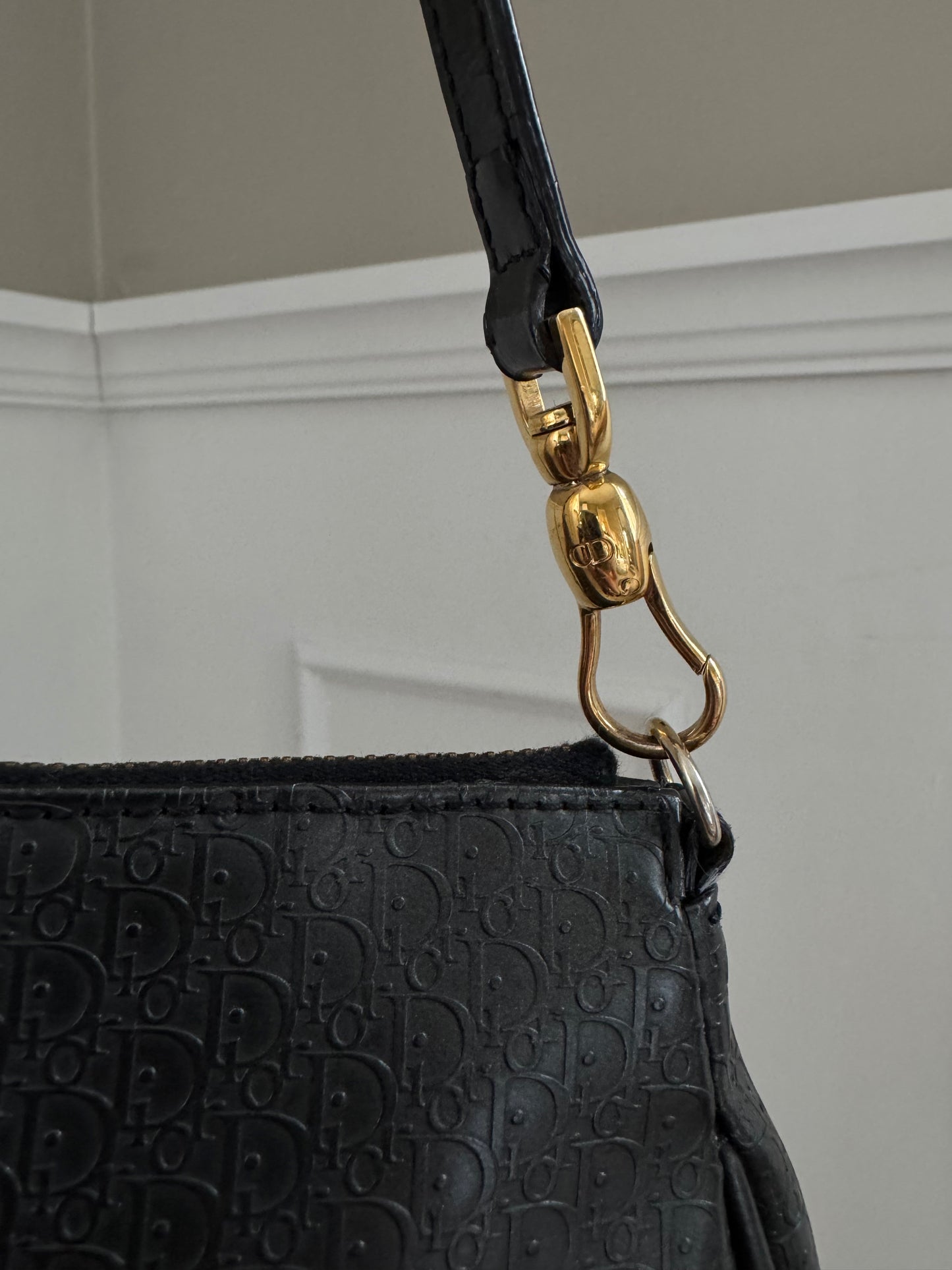 Dior Black Saddel Bag monogram