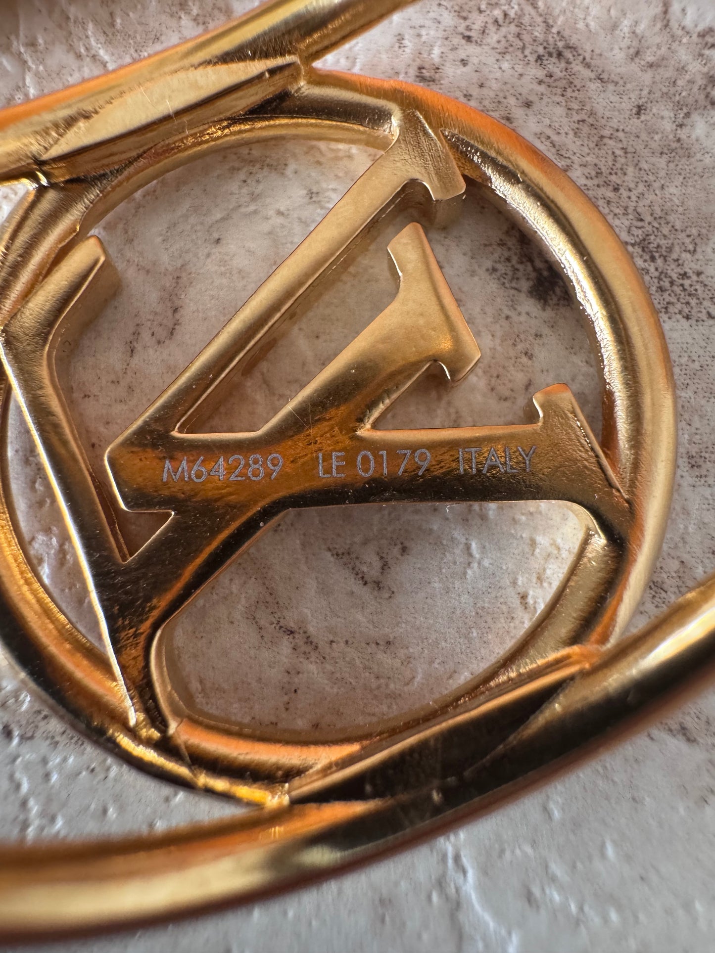 Louis Vuitton Louise Scarf Ring Gold Tone