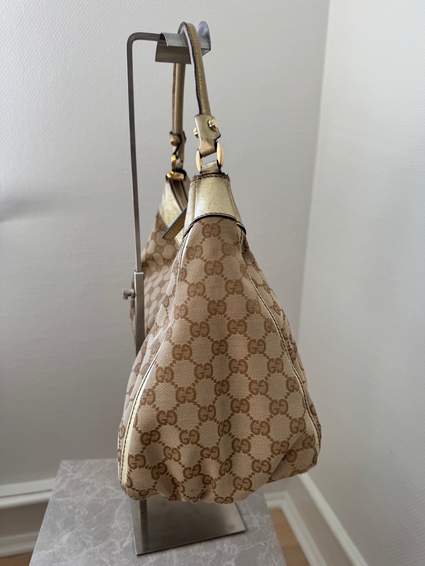 Gucci D-ring Abbey Taske guld