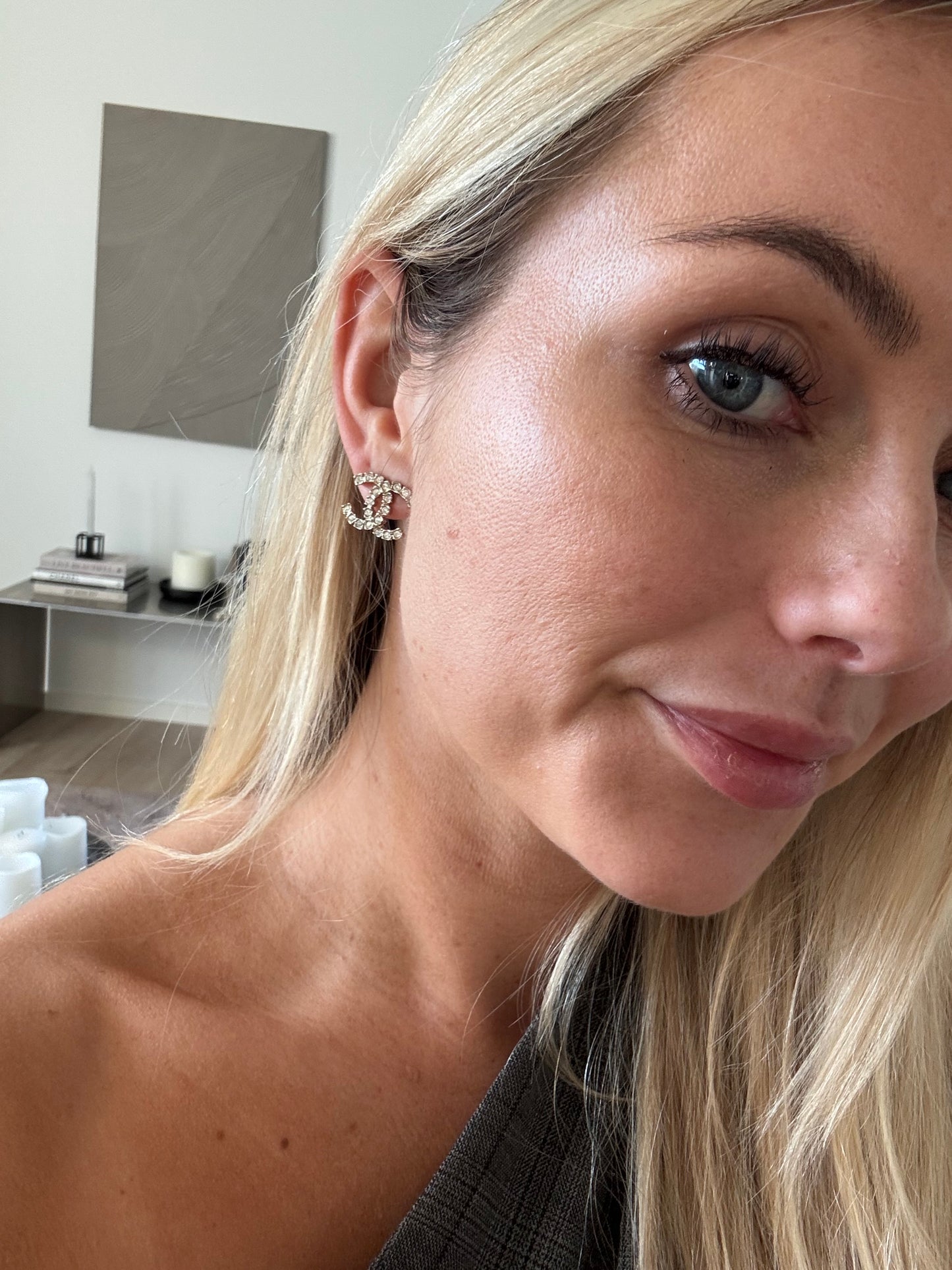 Chanel CC Øreringe med sten