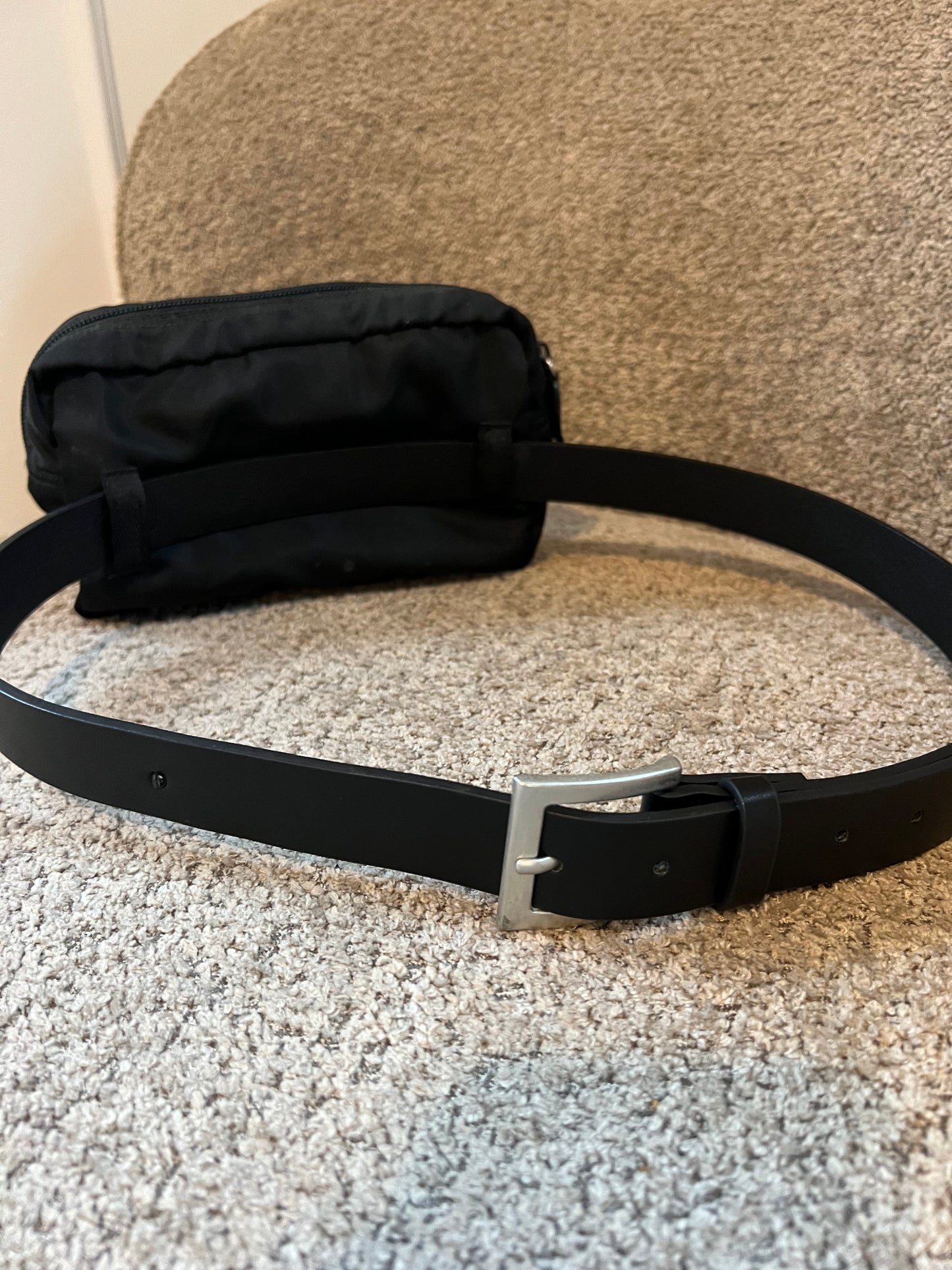 Prada belt bag Black nylon