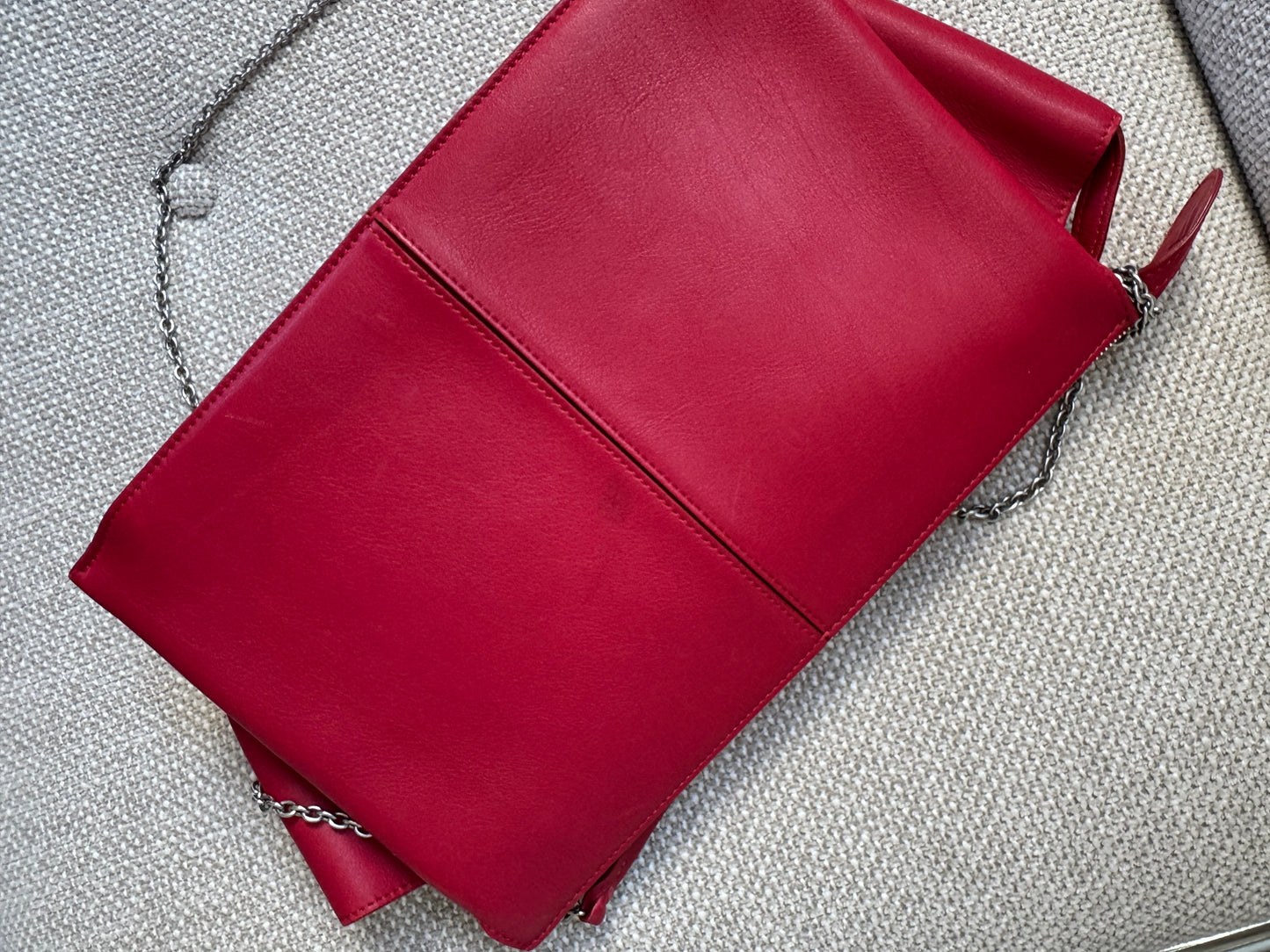 Celine tri-fold leather crossbody bag