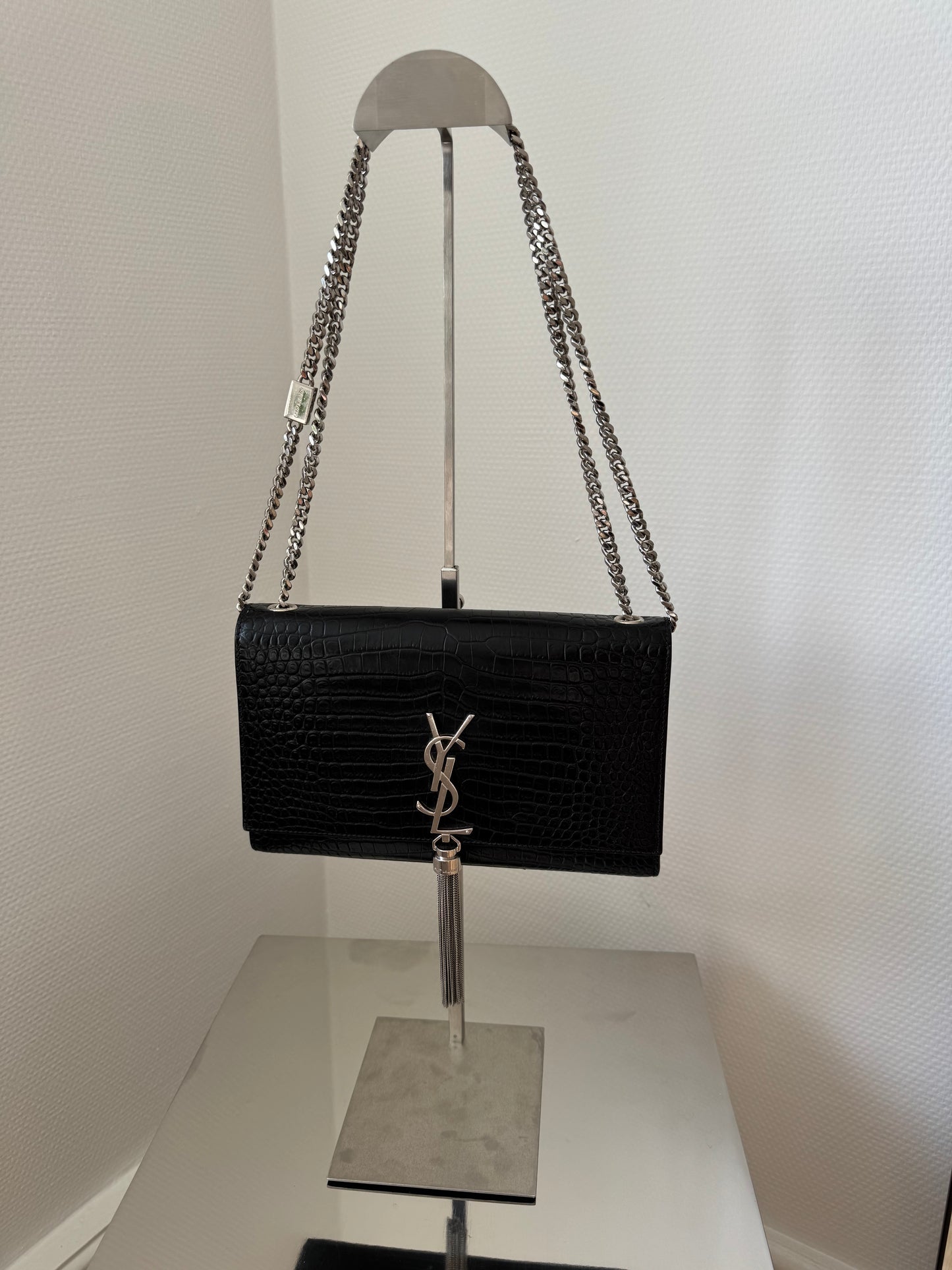 Saint Laurent Kate Small tassel bag black
