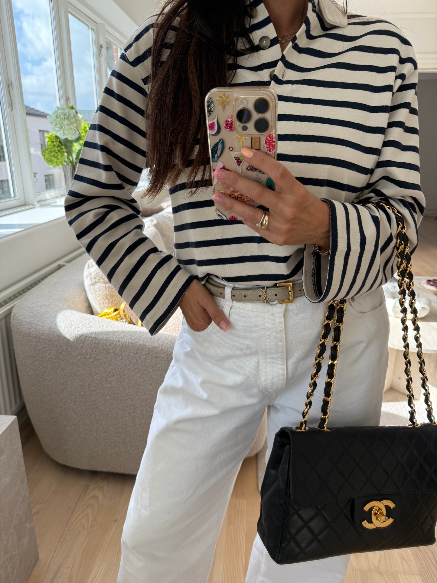 Vintage jumbo single classic flap bag