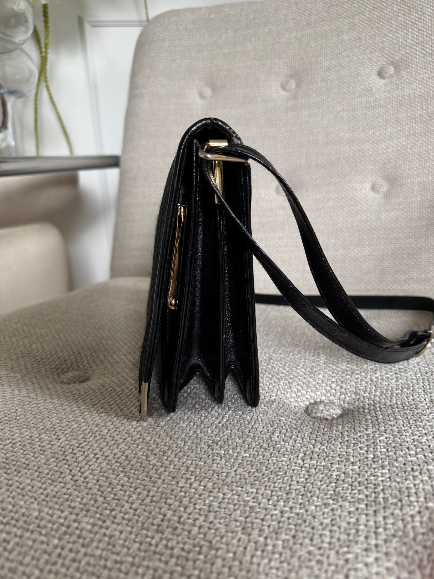Dior Black Monogram Crossbody Bag
