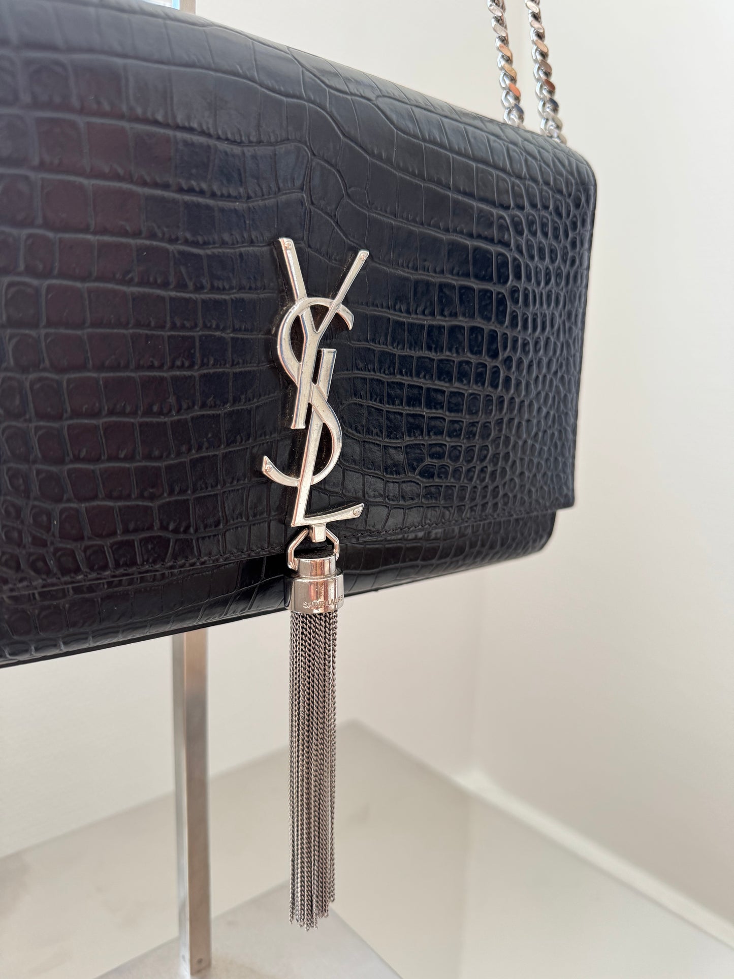 Saint Laurent Kate Small tassel bag black