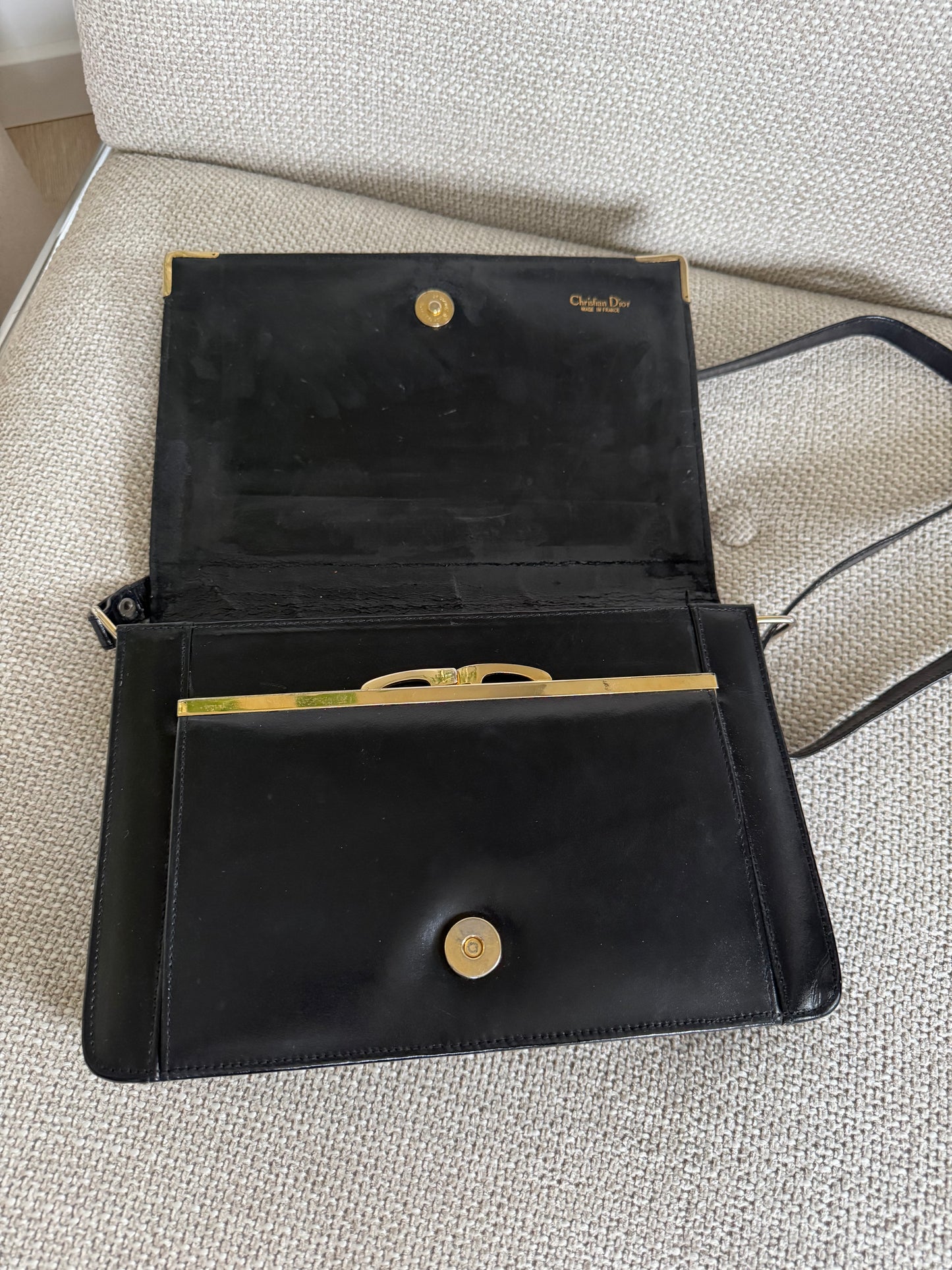 Dior Black Monogram Crossbody Bag