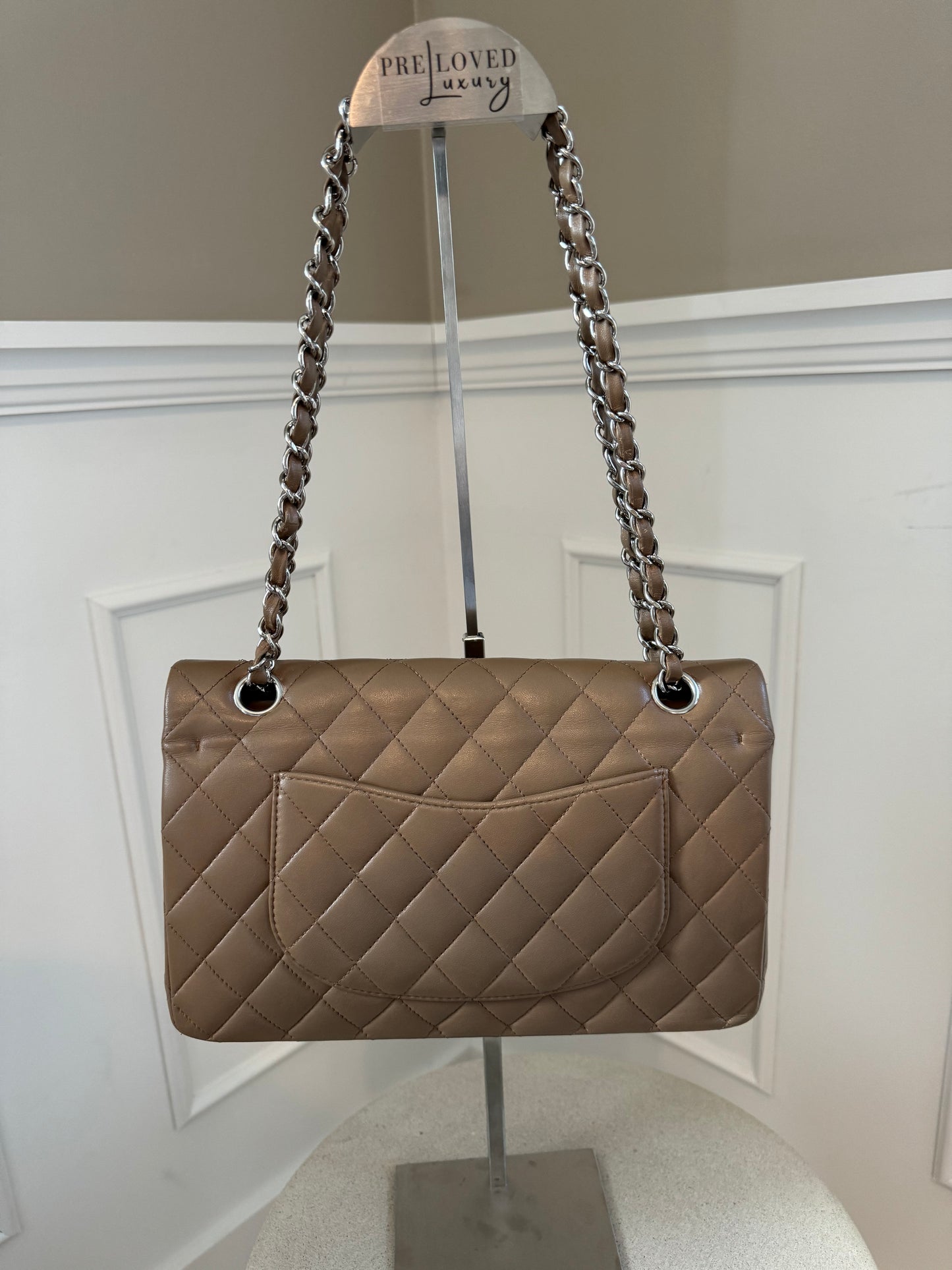 Bestillingsvare - Chanel Medium Double Flap Bag Taupe