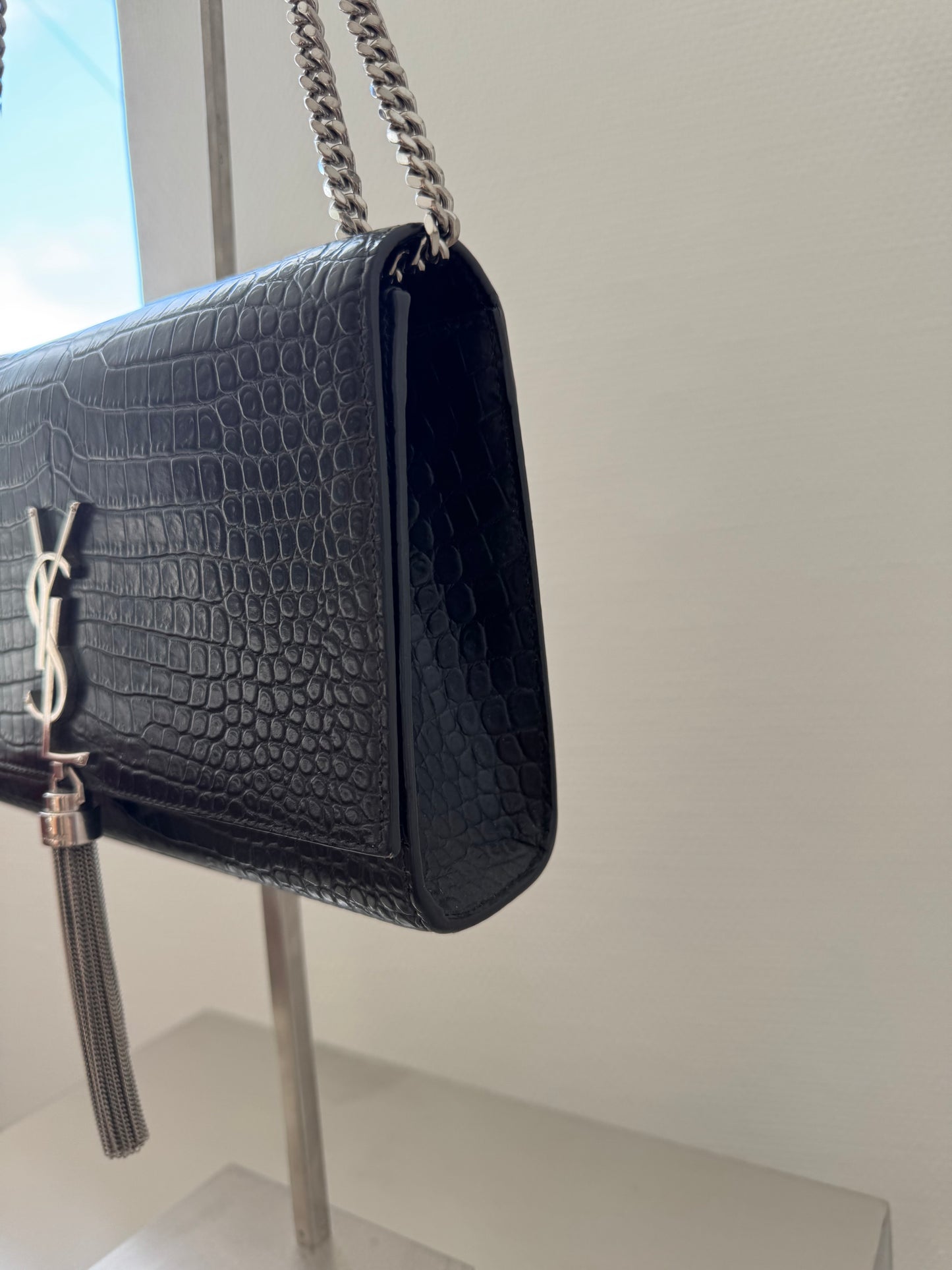 Saint Laurent Kate Small tassel bag black