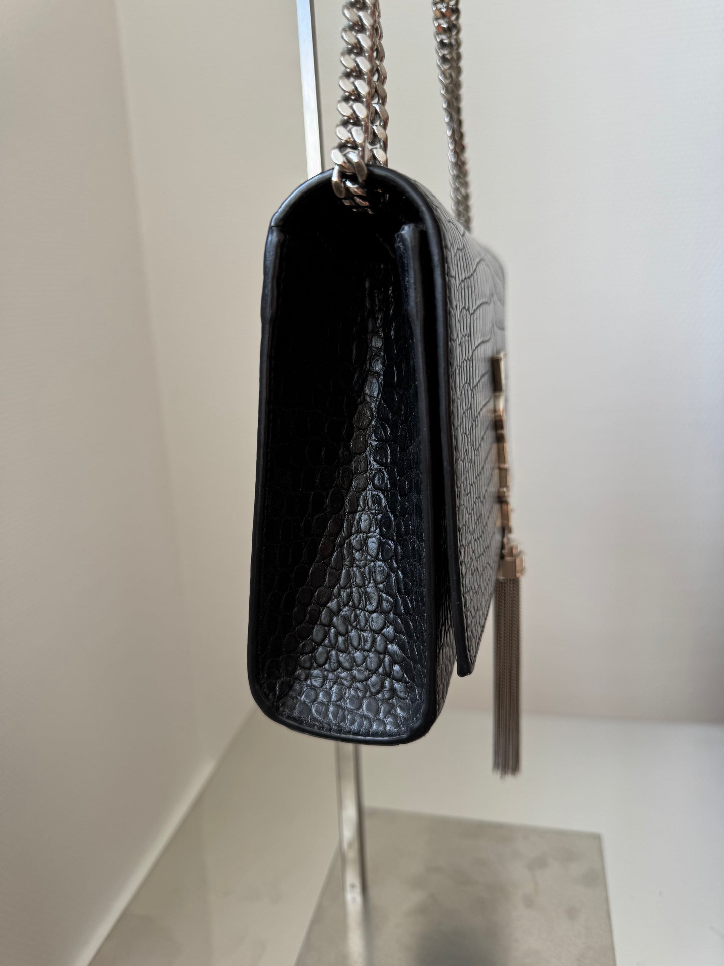 Saint Laurent Kate Small tassel bag black