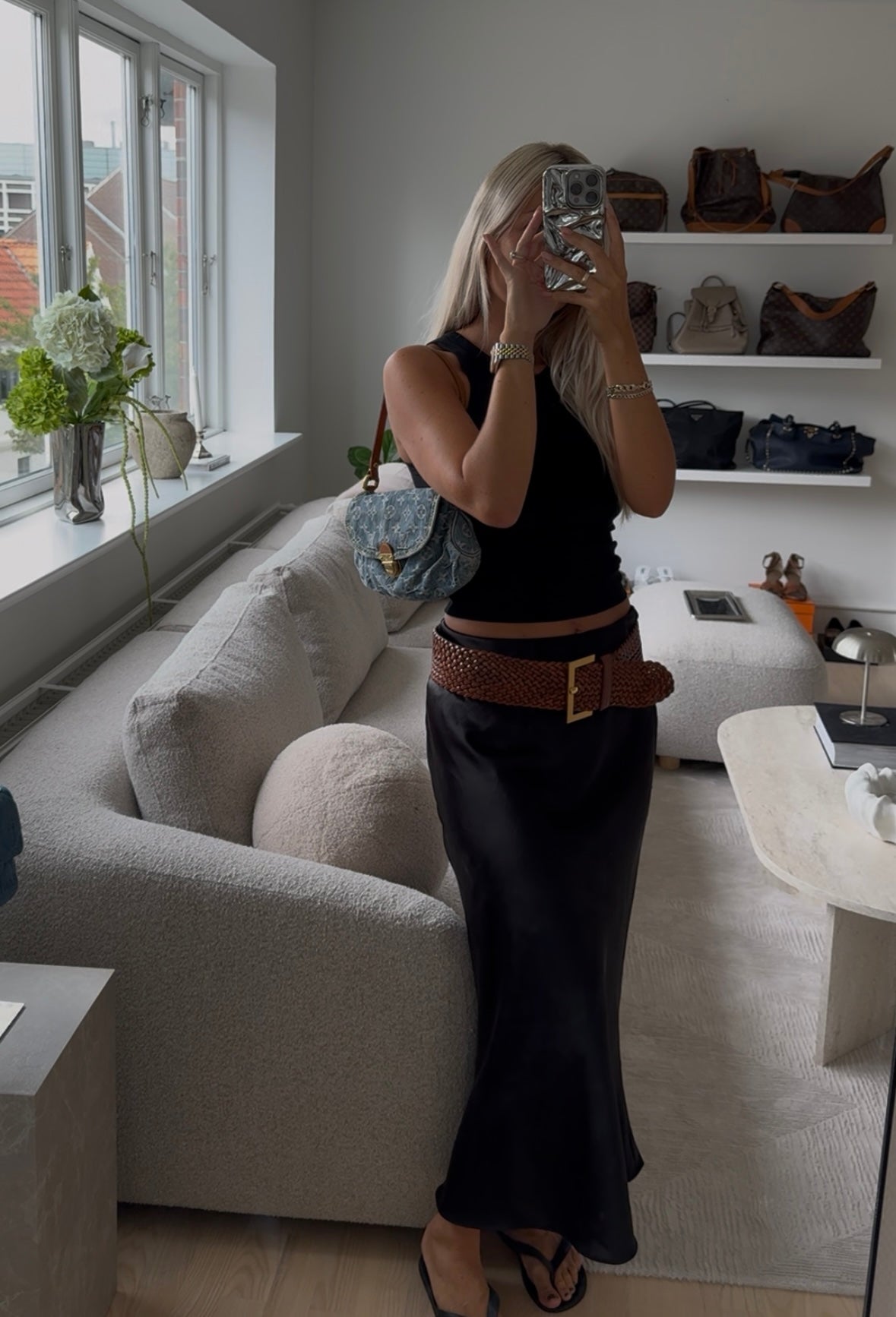 Louis Vuitton pleaty denim bag