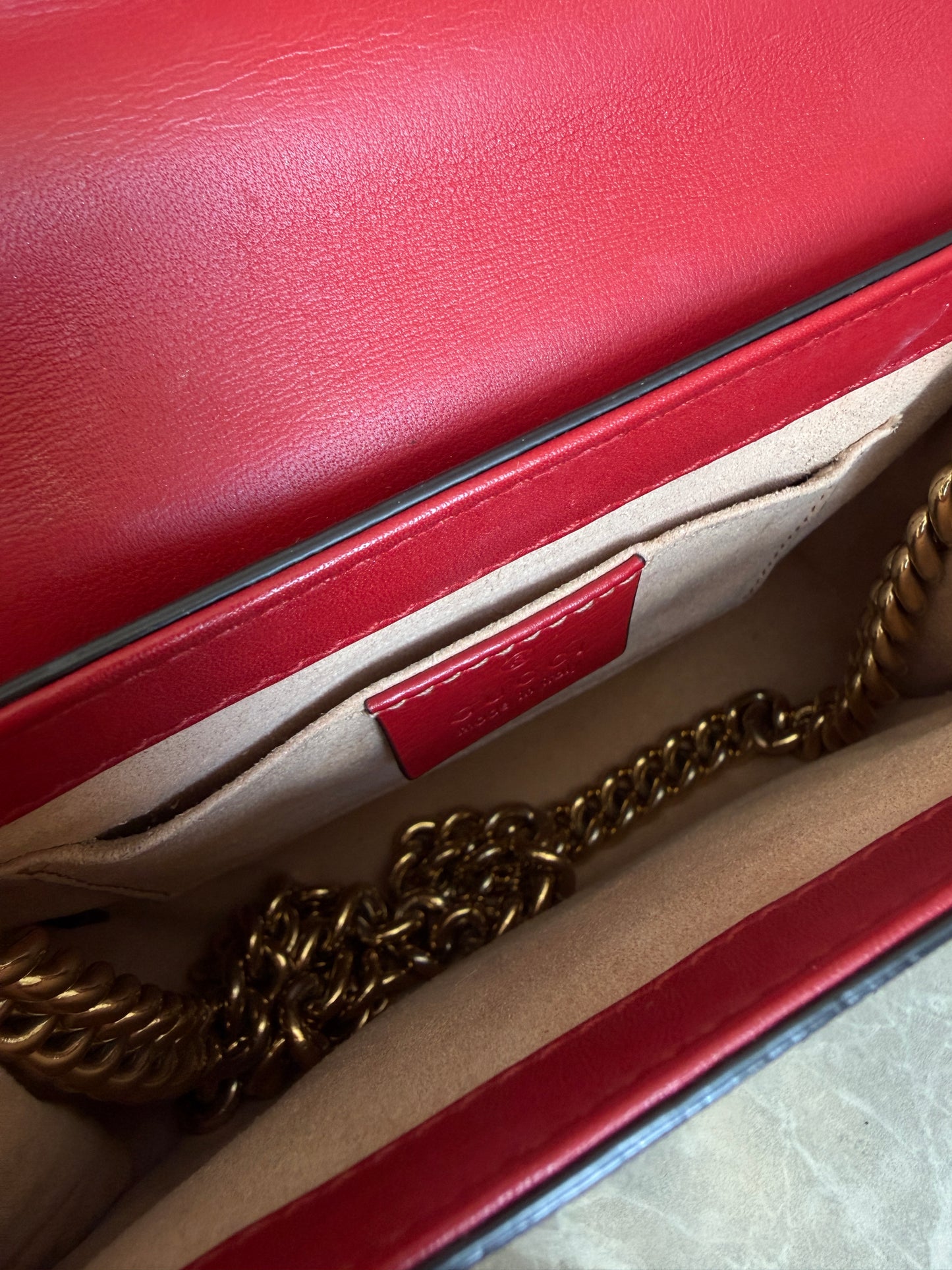 Gucci Padlock red crossbody bag