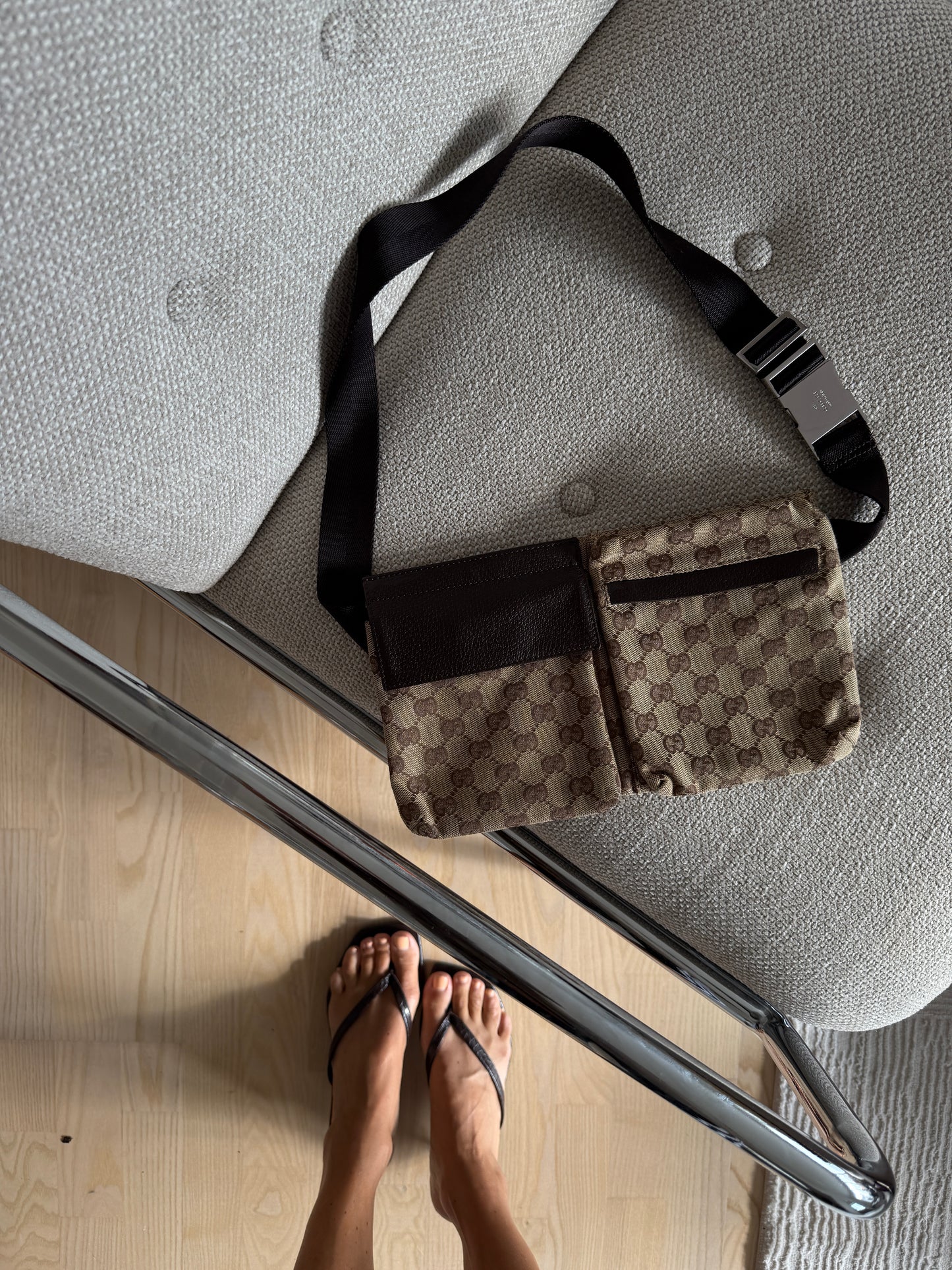 Gucci cloth bumbag