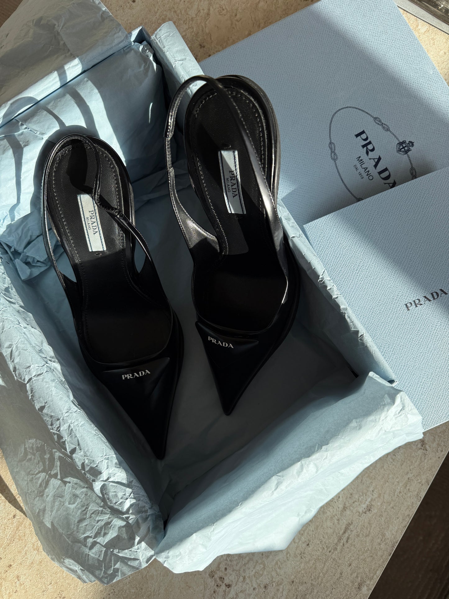 Prada Pointed Black Heels