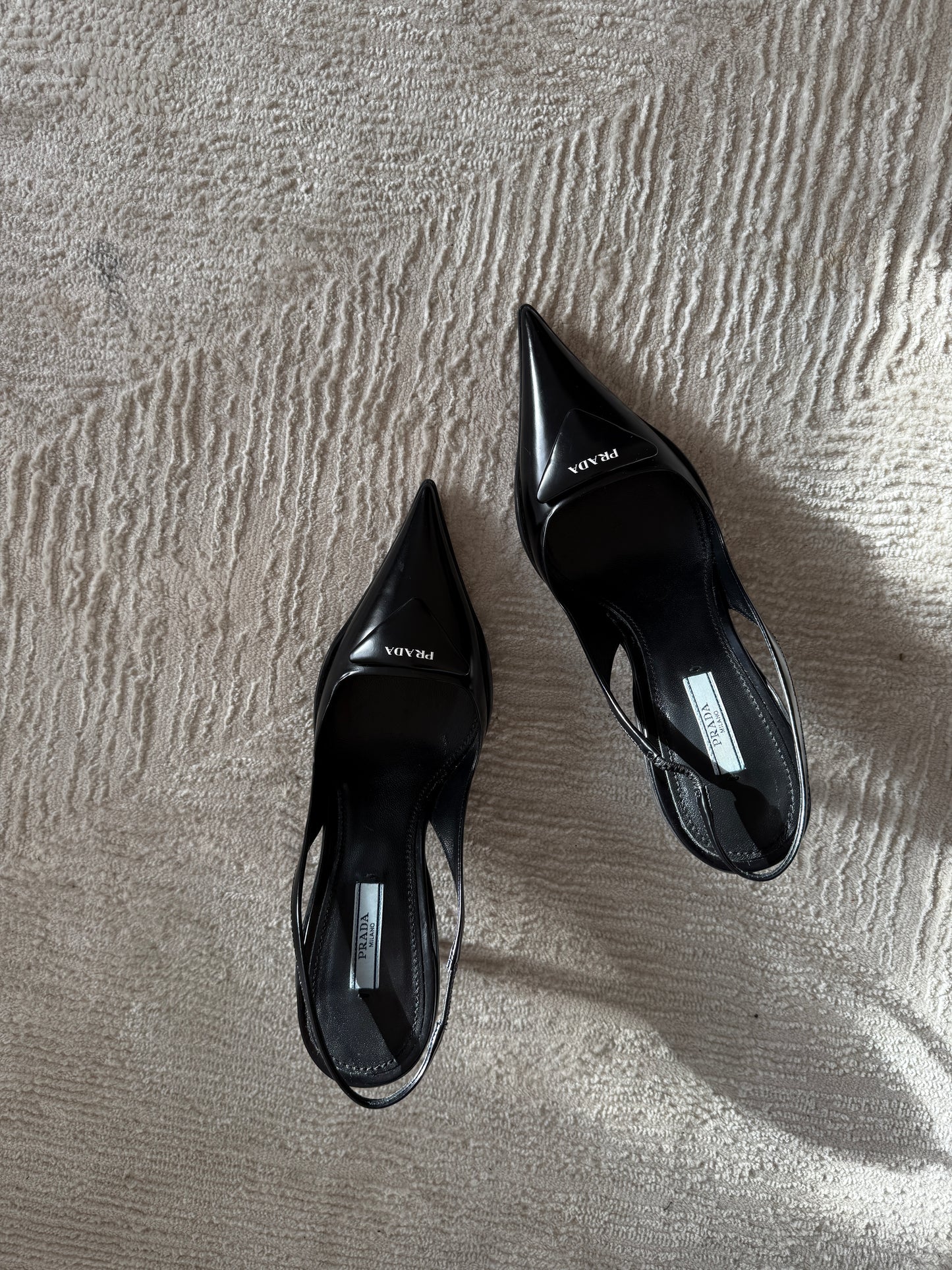 Prada Pointed Black Heels