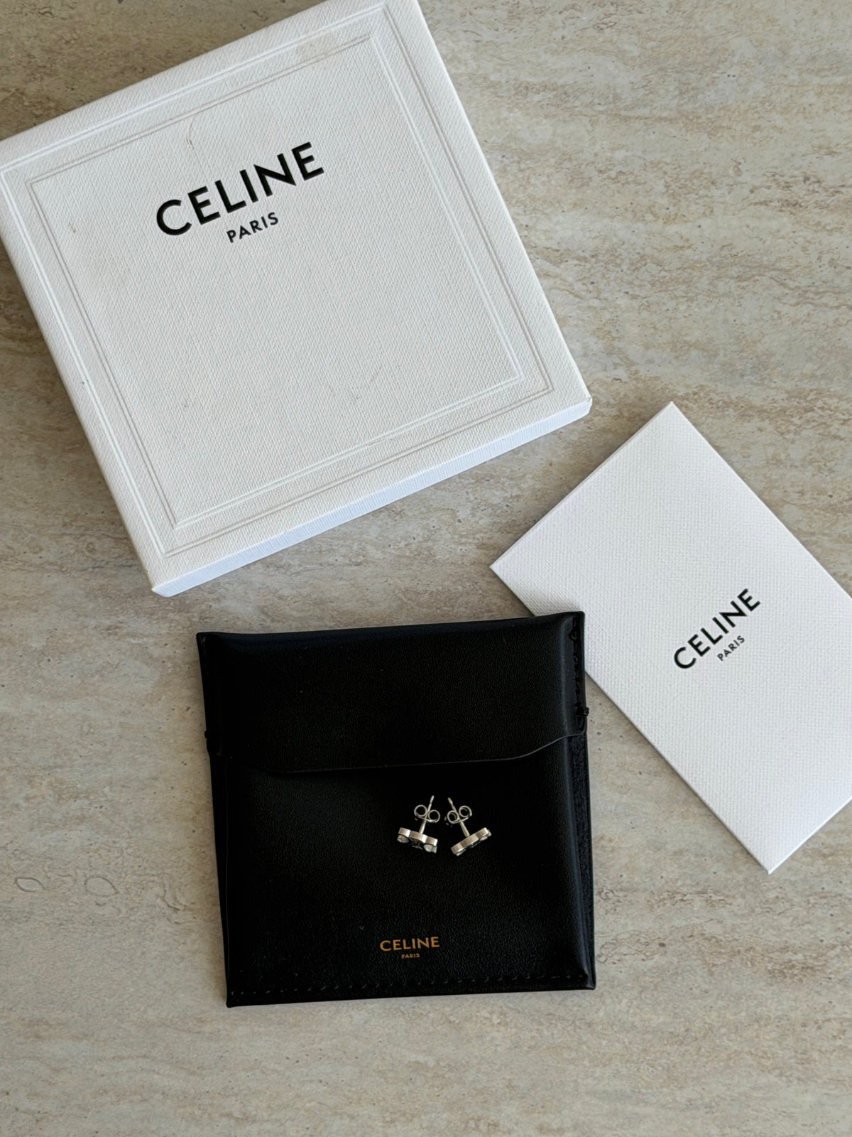 Celine Triomphe Stud Earrings