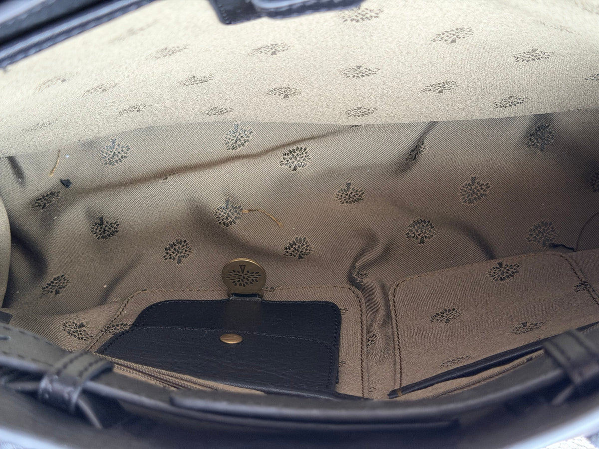 Mulberry Bayswater – Black Heavy Grain