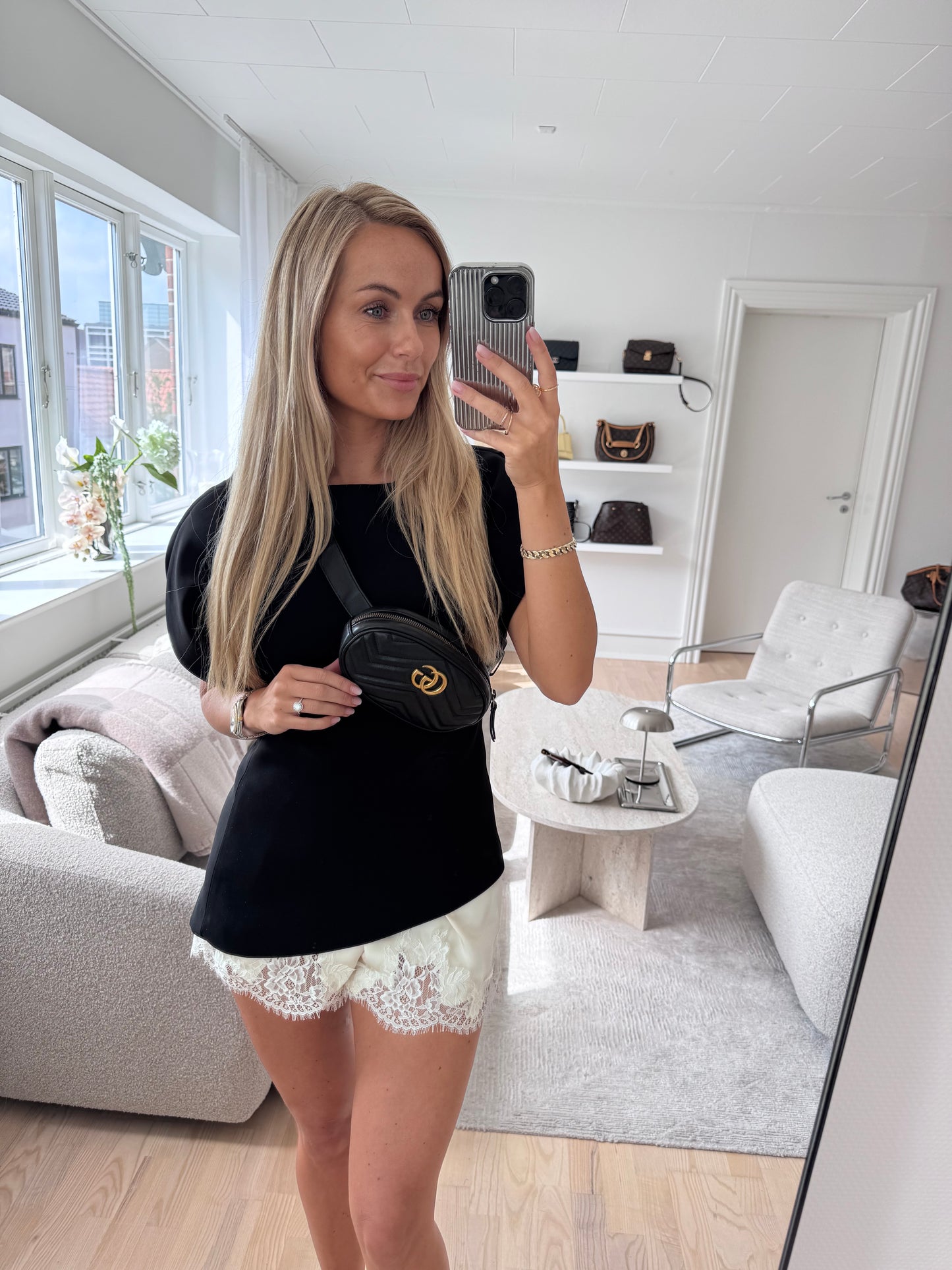 Gucci Black Marmont Belt bag