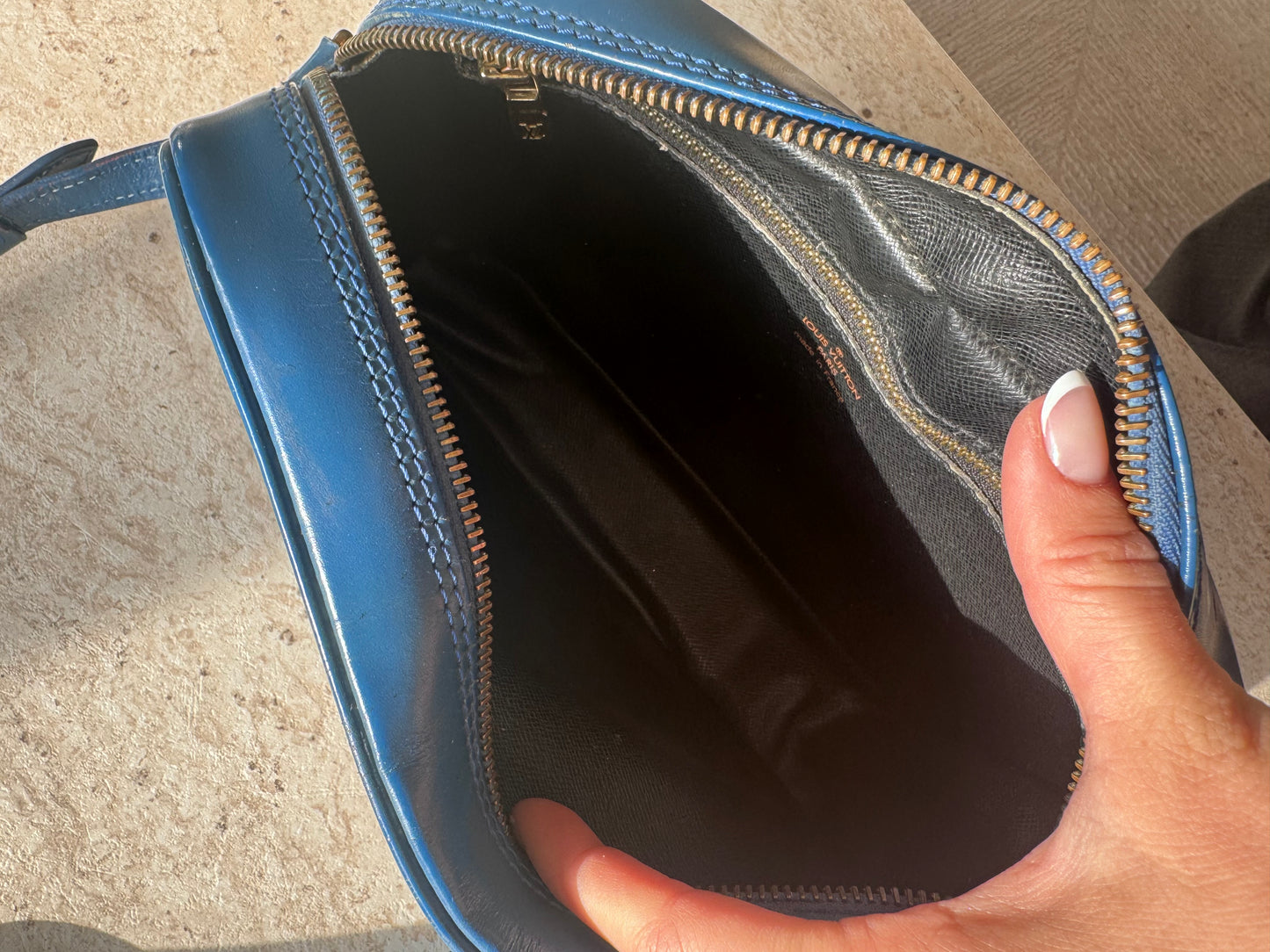 Louis Vuitton Trocadéro blue Epi crossbody