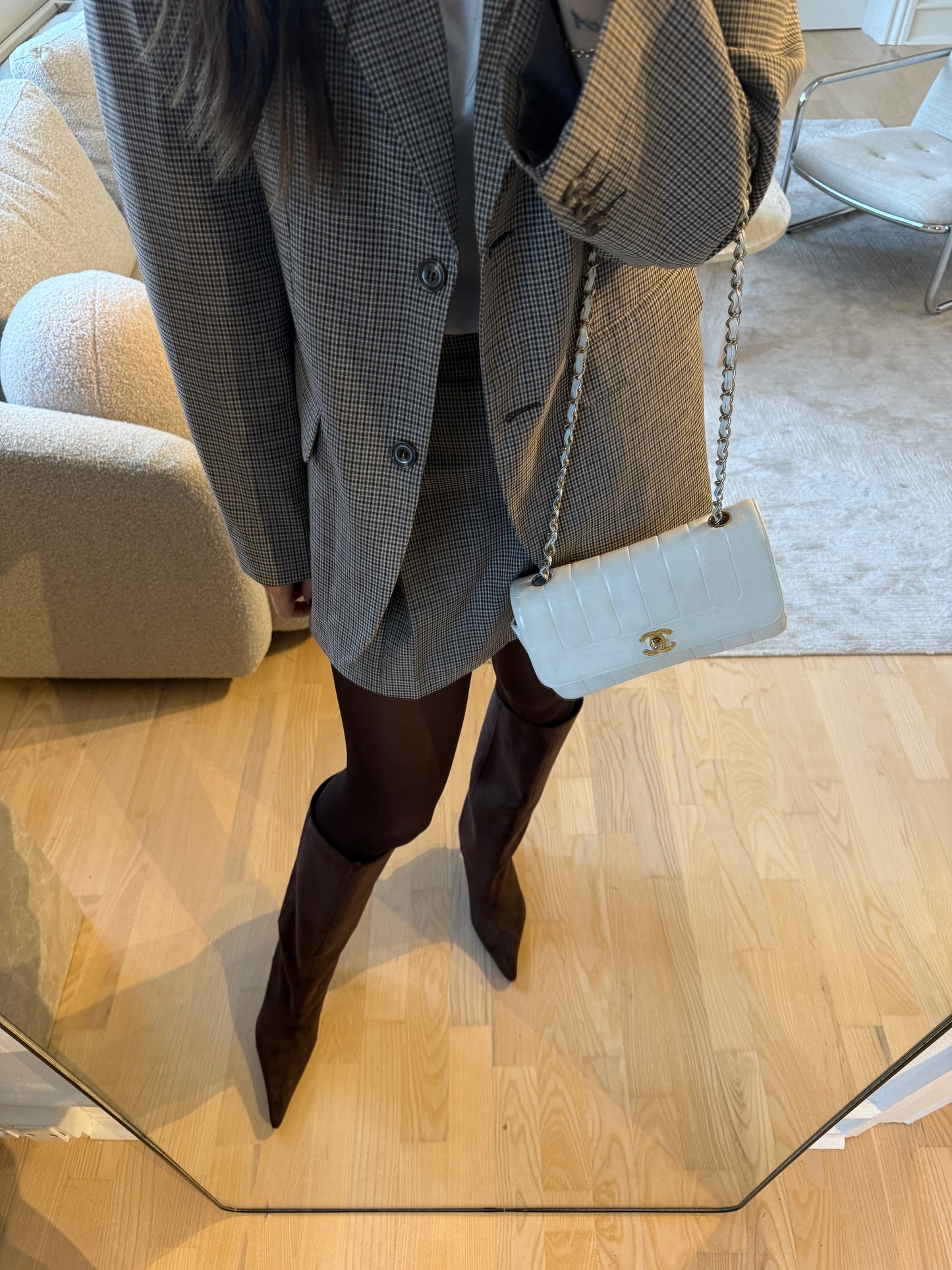 Chanel vertical flap bag