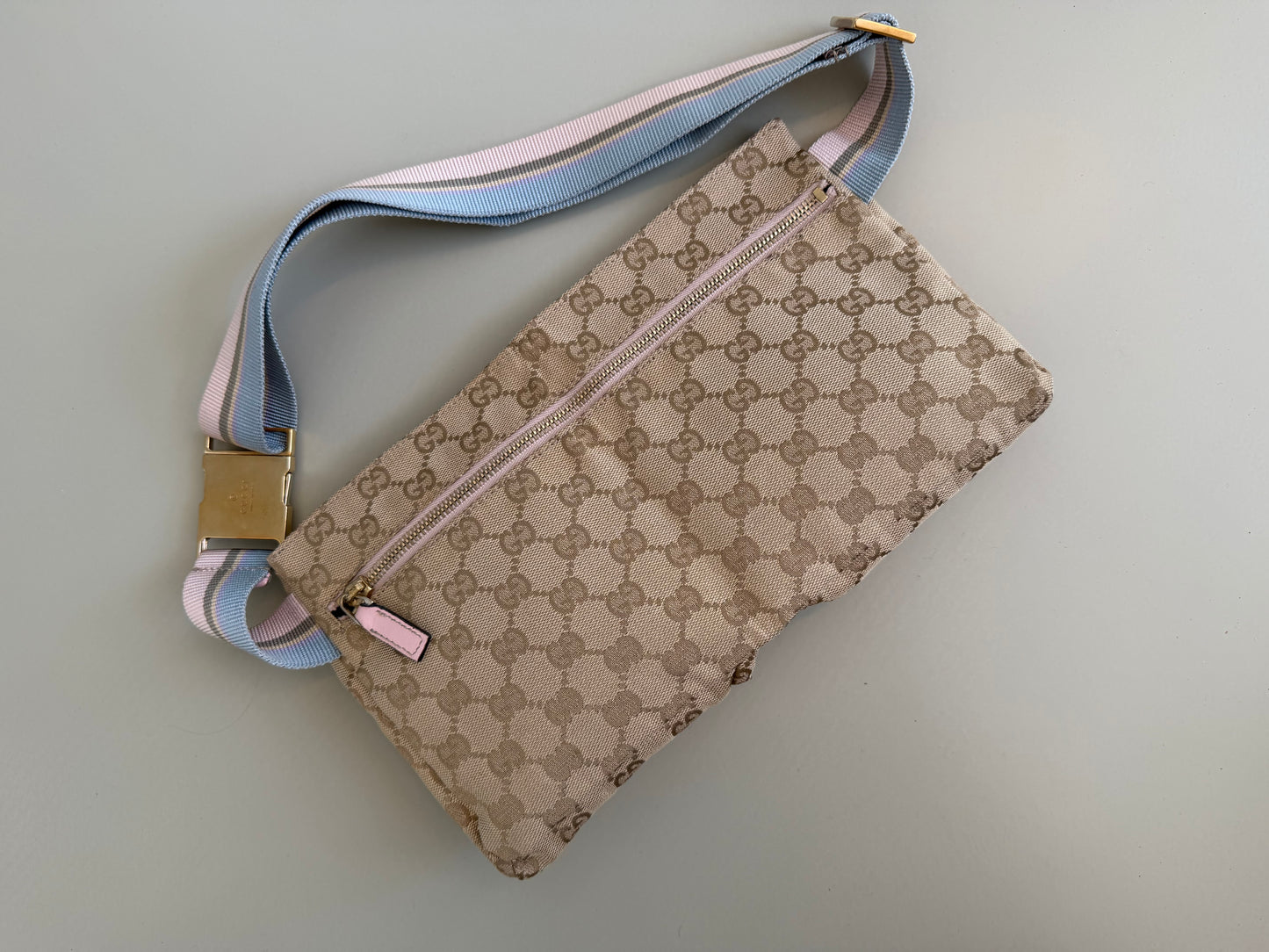 Gucci GG Canvas Belt Bag – Lyserød